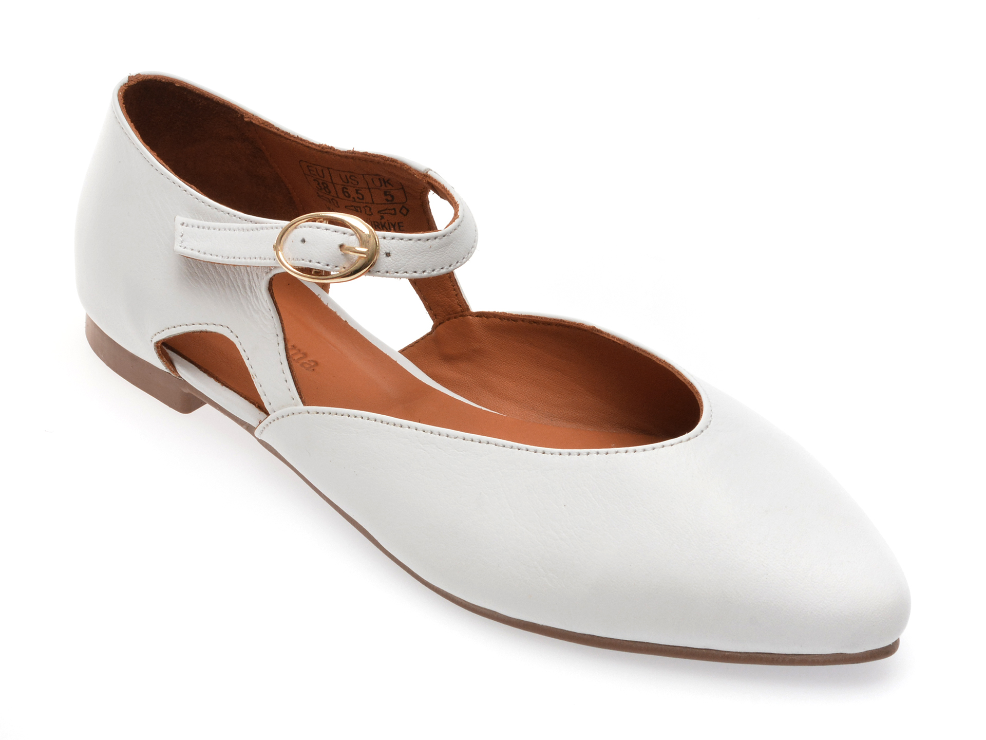 Pantofi casual PANORAMA albi, 2922472, din piele naturala