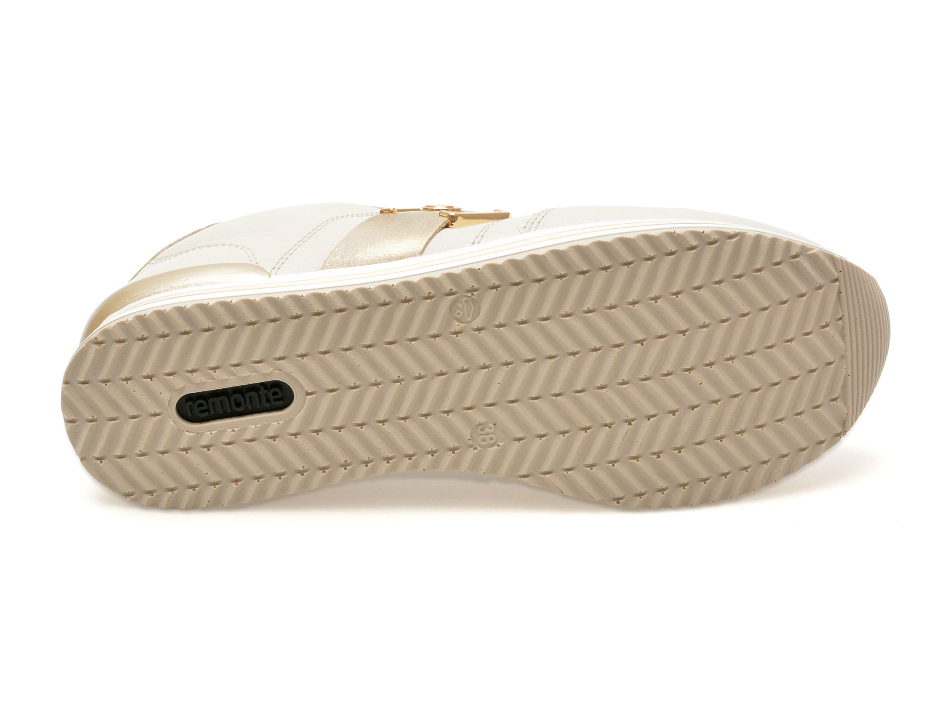 Pantofi casual REMONTE albi, D1322, din piele naturala