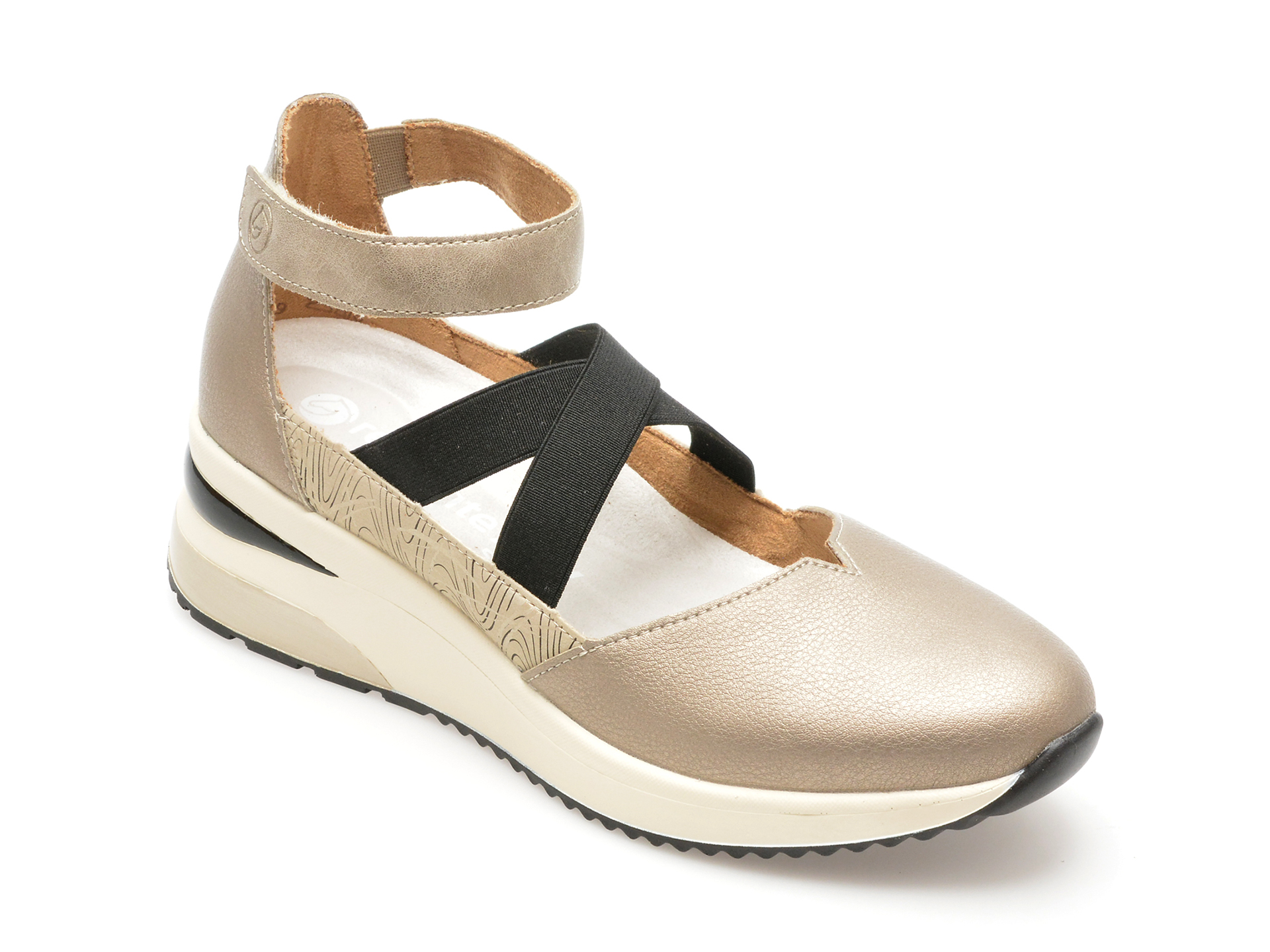 Pantofi casual REMONTE gri, D2411, din piele ecologica