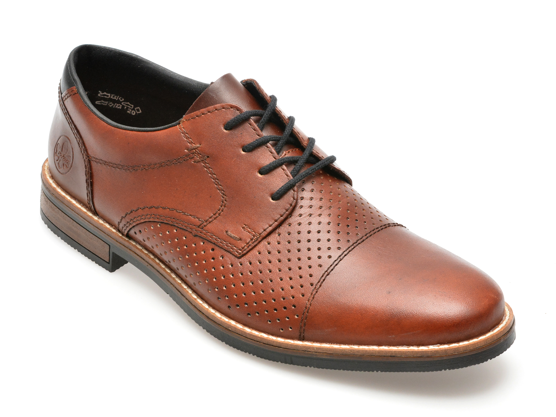 Pantofi casual RIEKER maro, 135171, din piele naturala