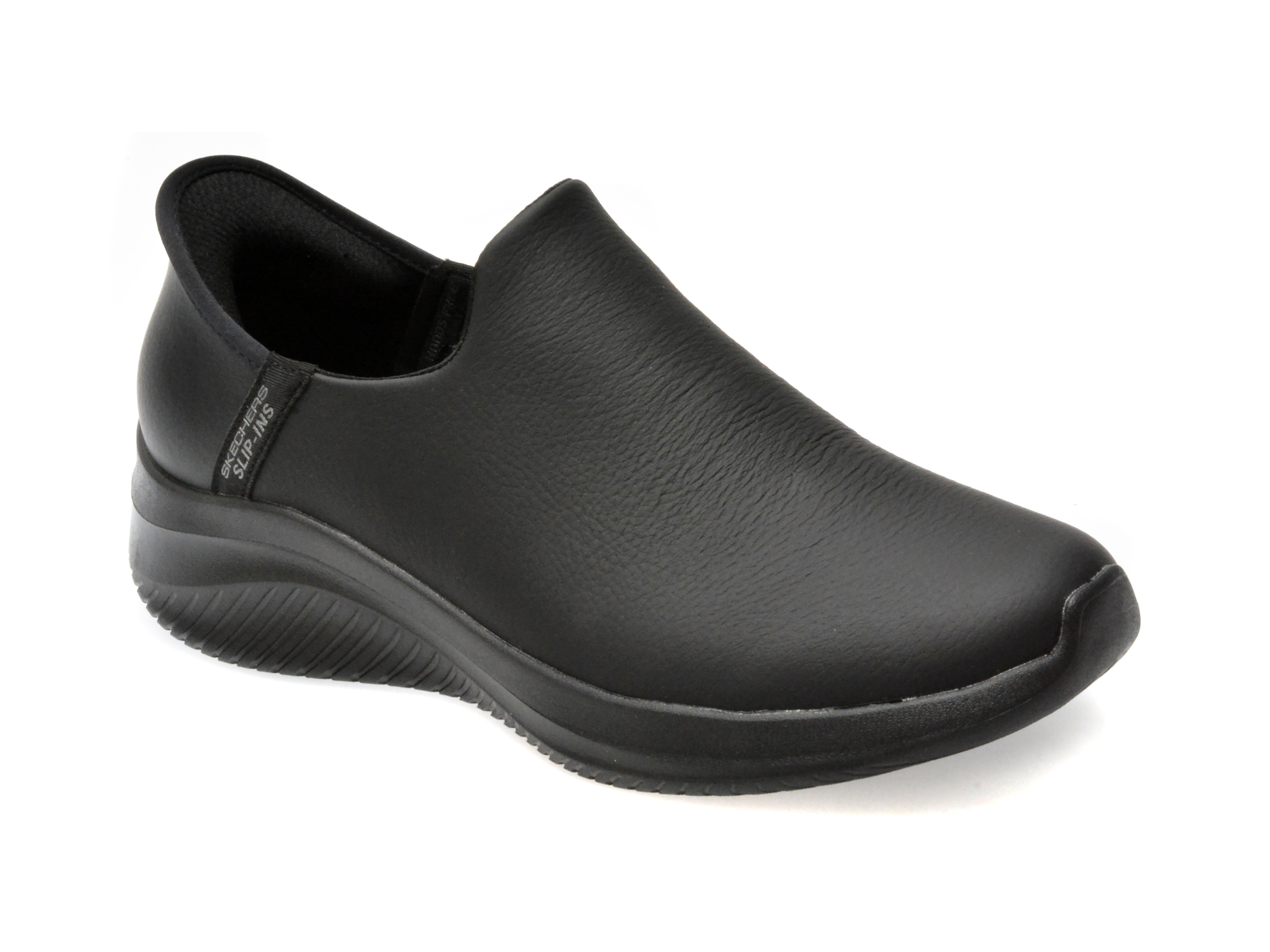 Pantofi casual SKECHERS negri, 149593, din piele naturala