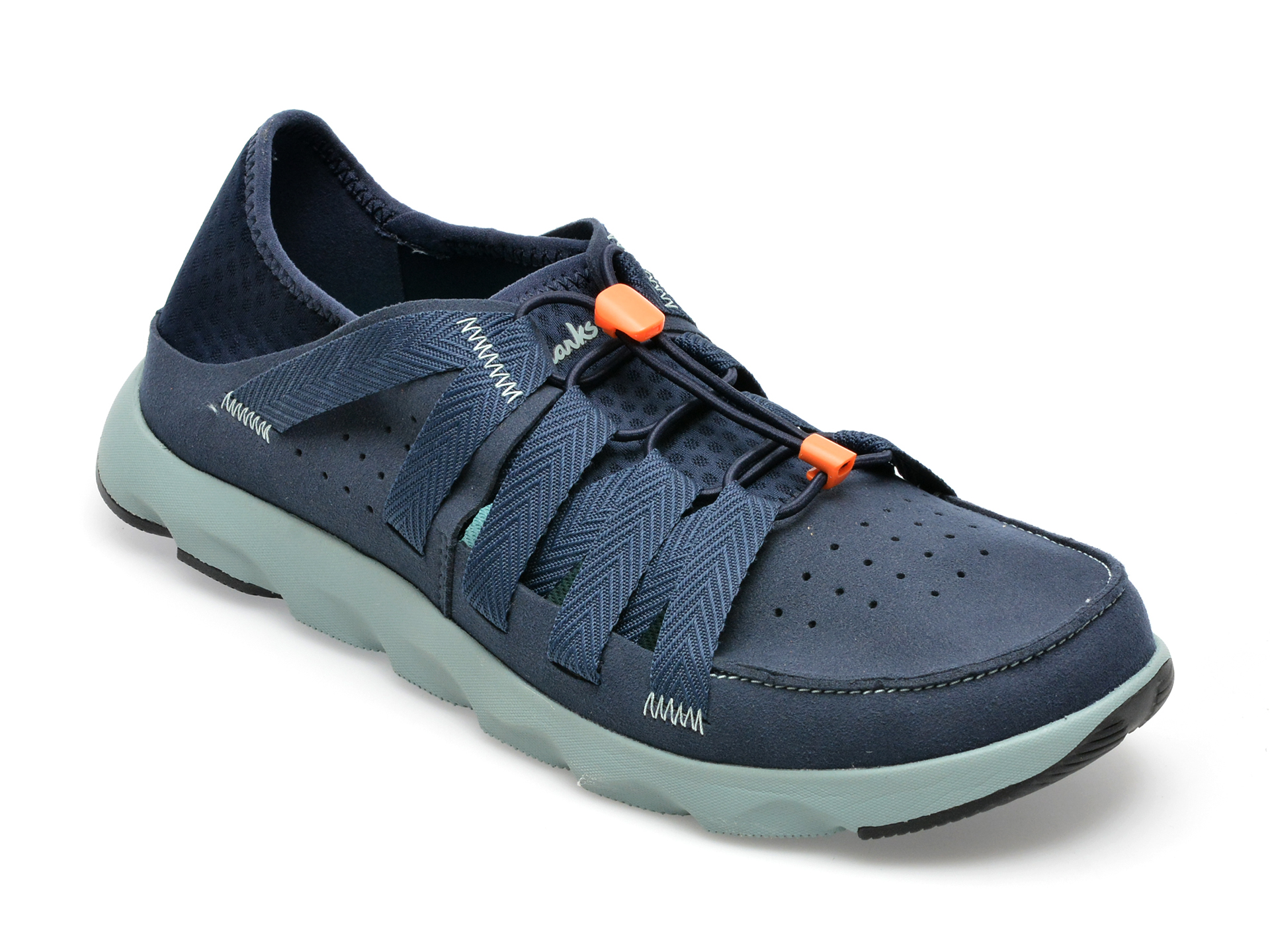 Pantofi CLARKS bleumarin, ATL COAST WAVE-T, din material textil Clarks imagine noua 2022