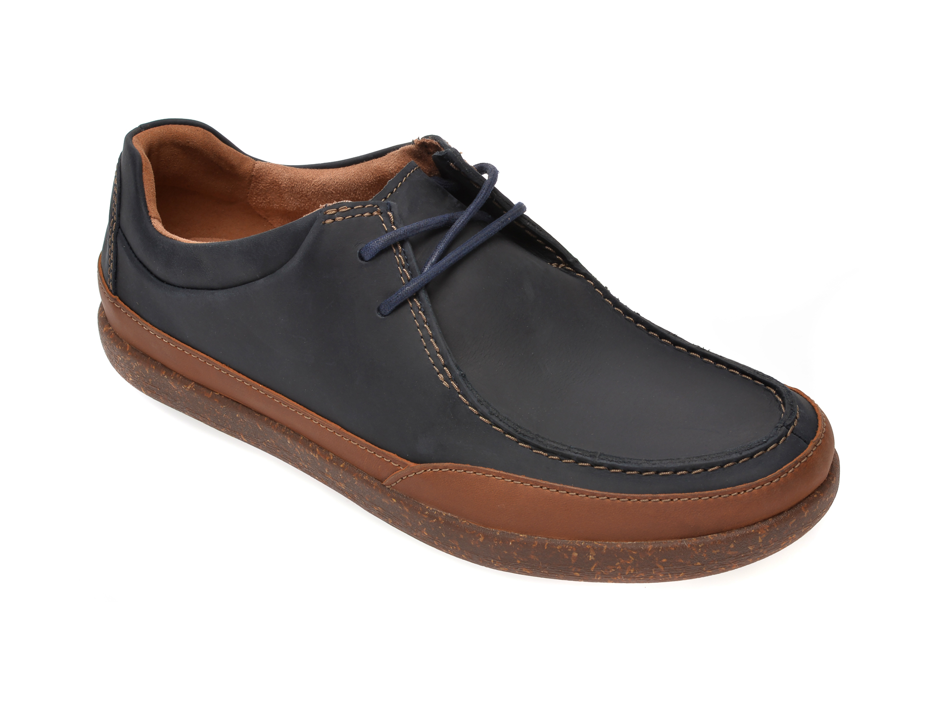 Pantofi CLARKS bleumarin, Un Lisbon Walk, din piele naturala