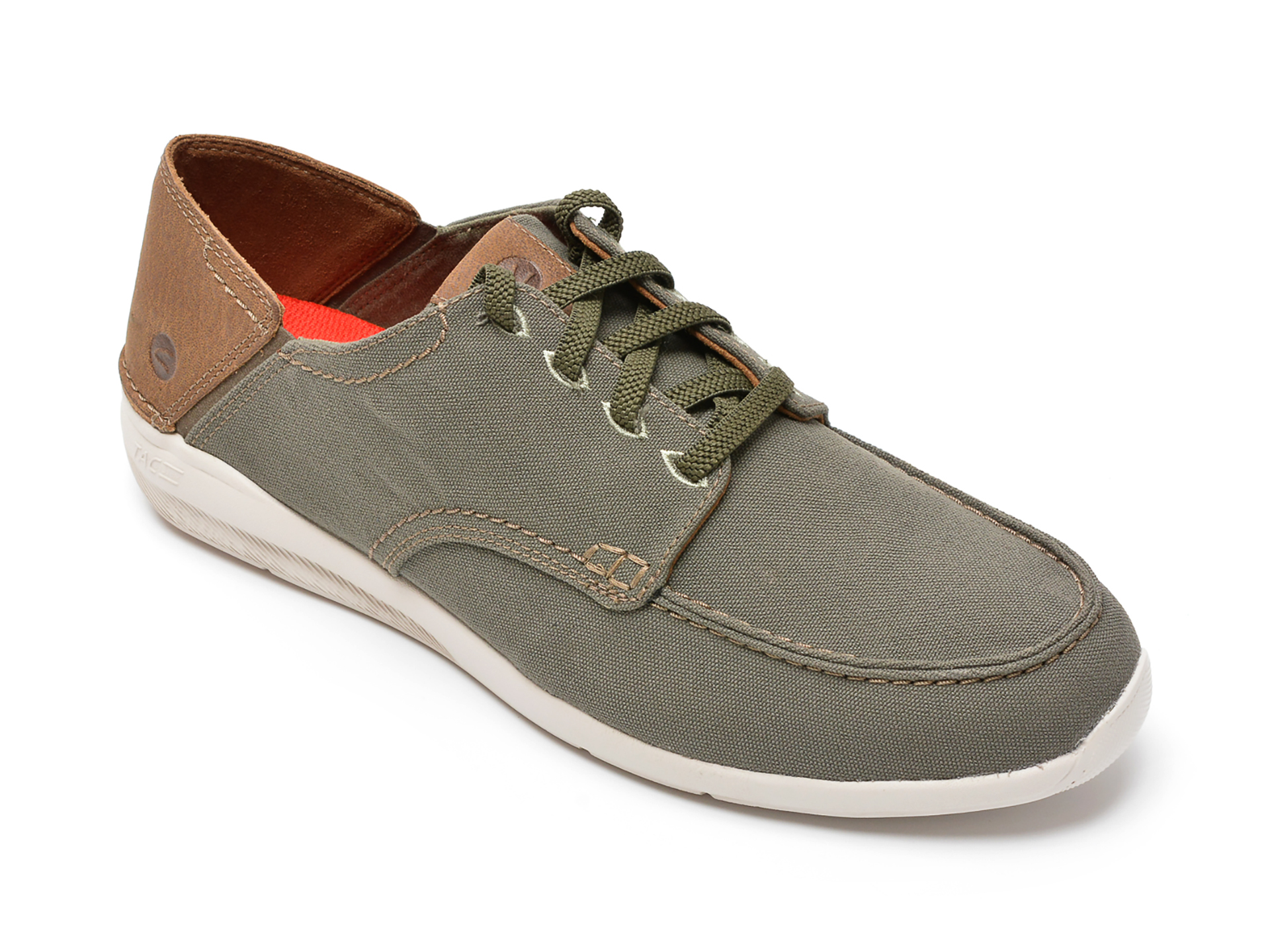 Pantofi CLARKS kaki, GORWLAC, din material textil 2023 ❤️ Pret Super Black Friday otter.ro imagine noua 2022