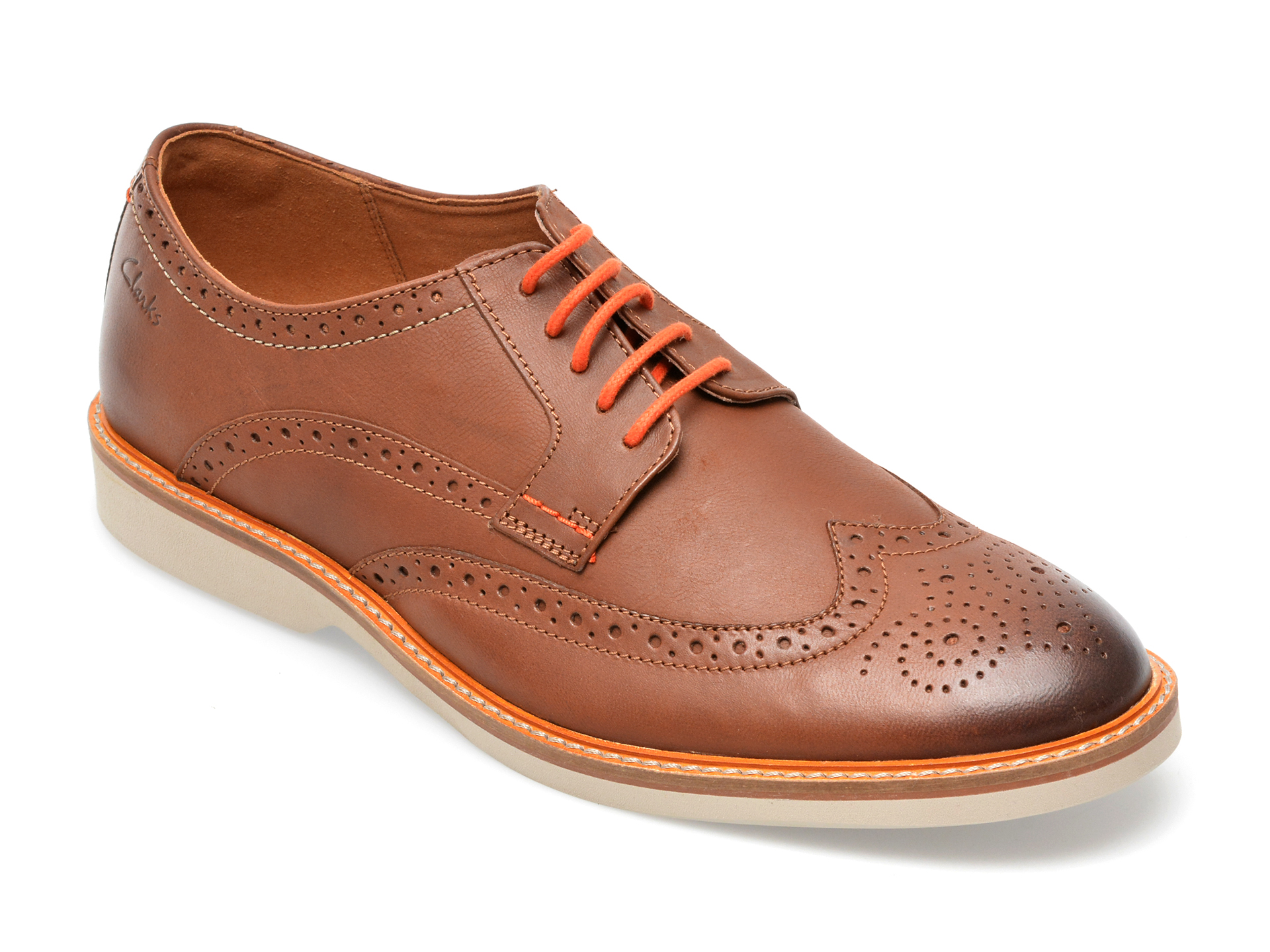 Pantofi CLARKS maro, ATTICUSLTLIMIT 0912, din piele naturala /barbati/pantofi imagine super redus 2022