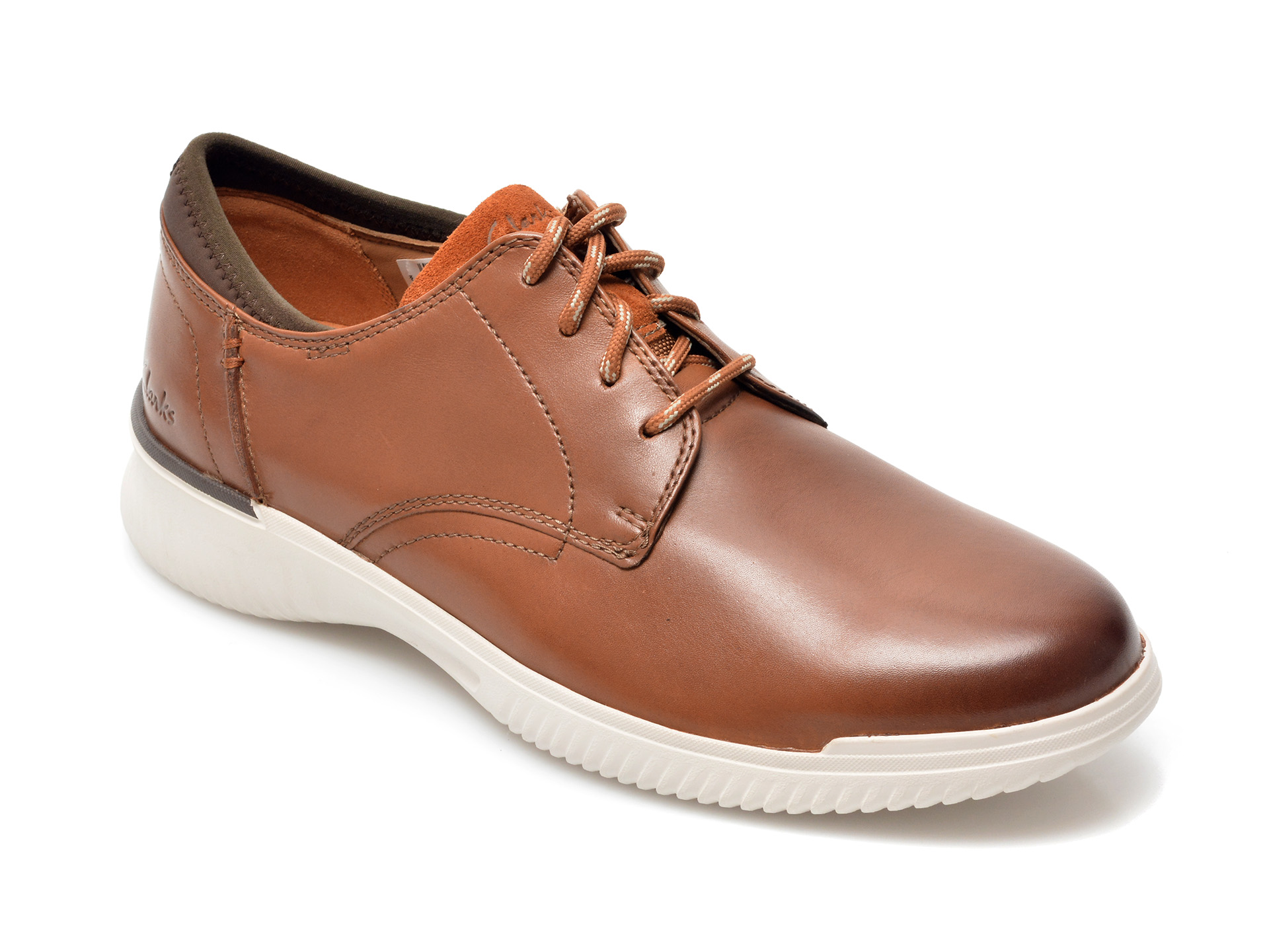 Pantofi CLARKS maro, DONAWAY PLAIN, din piele naturala Clarks imagine 2022 reducere