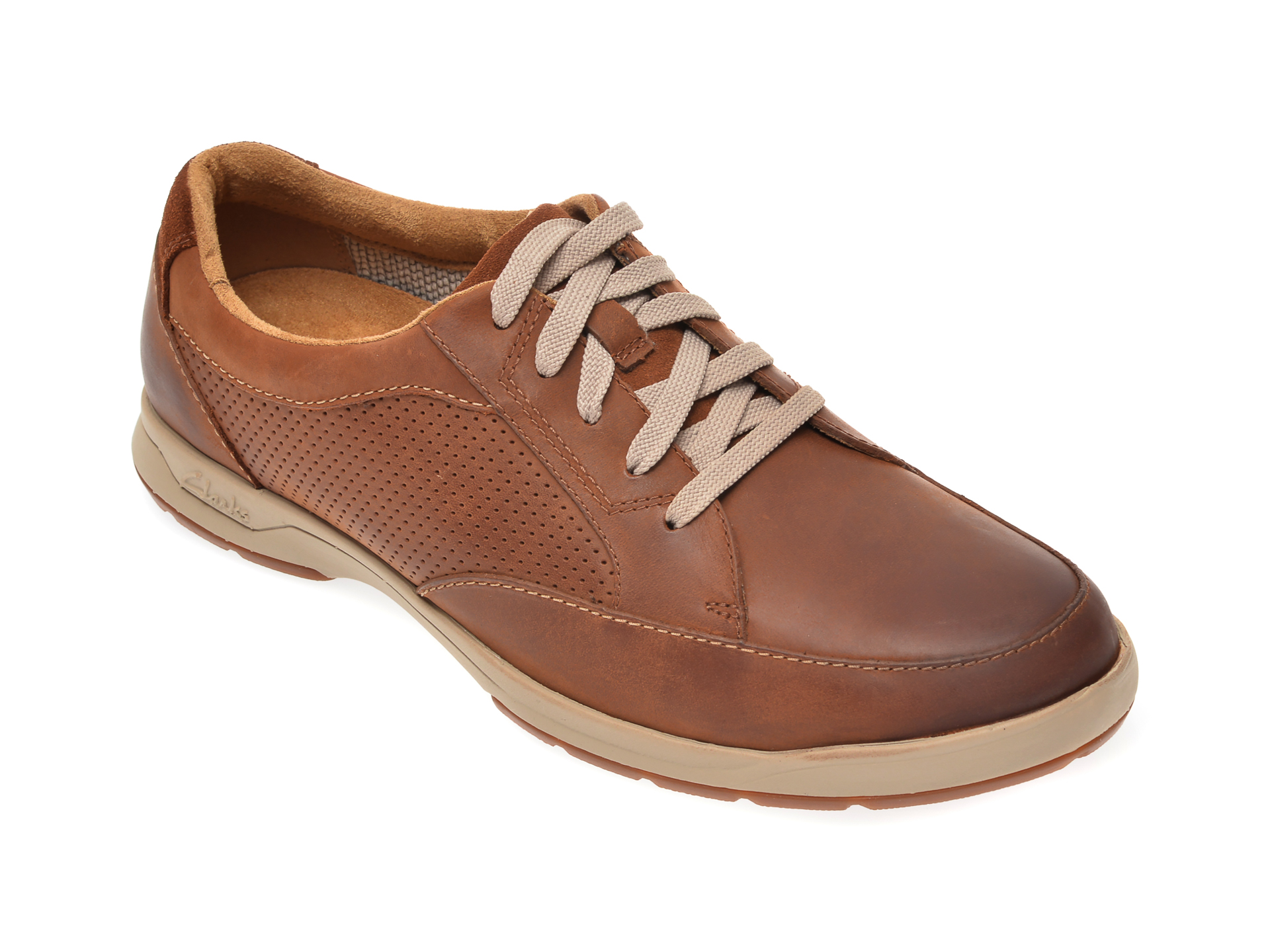 Pantofi CLARKS maro, Stafford Park5, din piele naturala