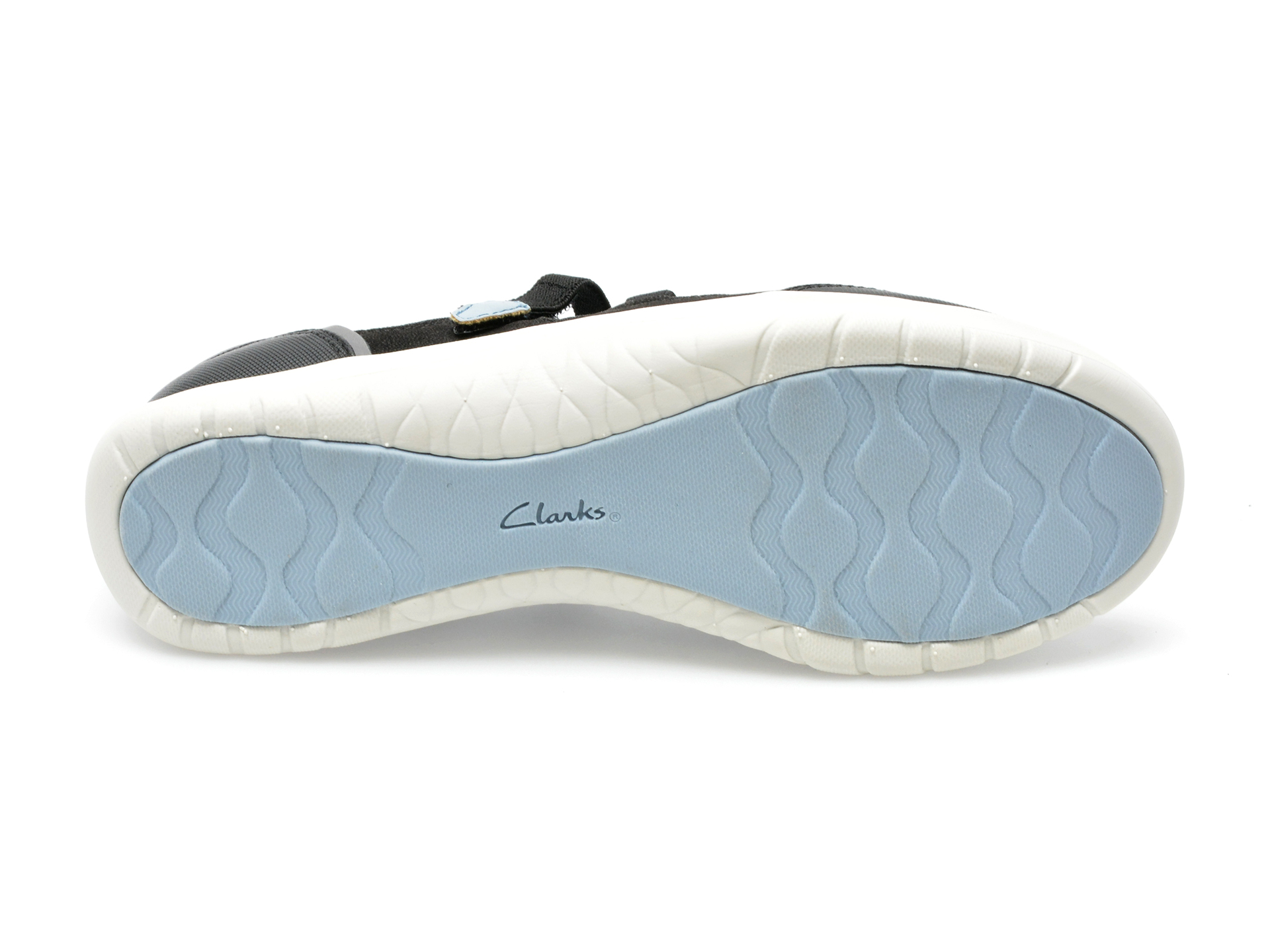 Pantofi CLARKS negri, ADELLA SAIL 0912, din material textil