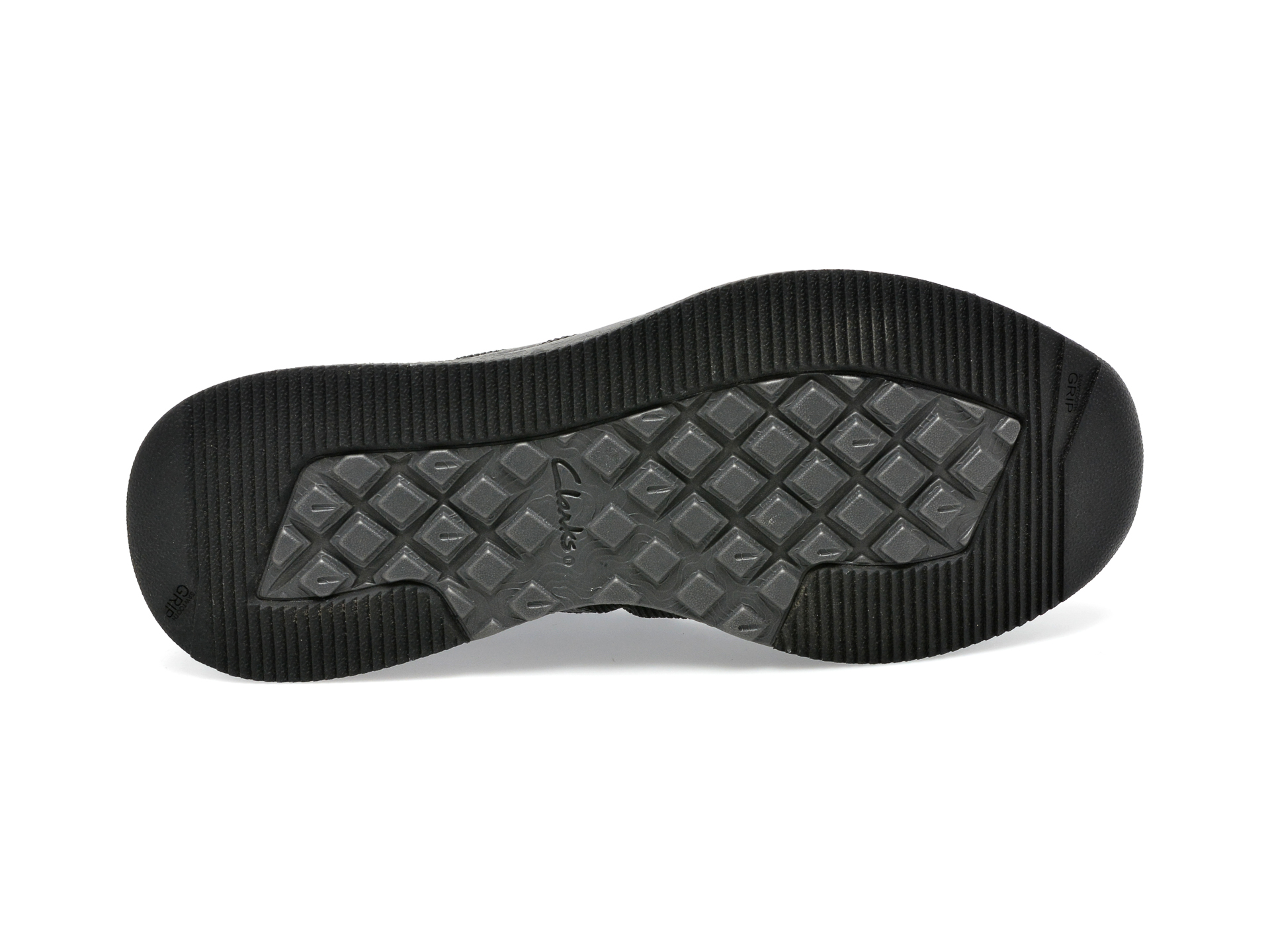 Pantofi CLARKS negri, DAVIS LOW 01-T, din material textil