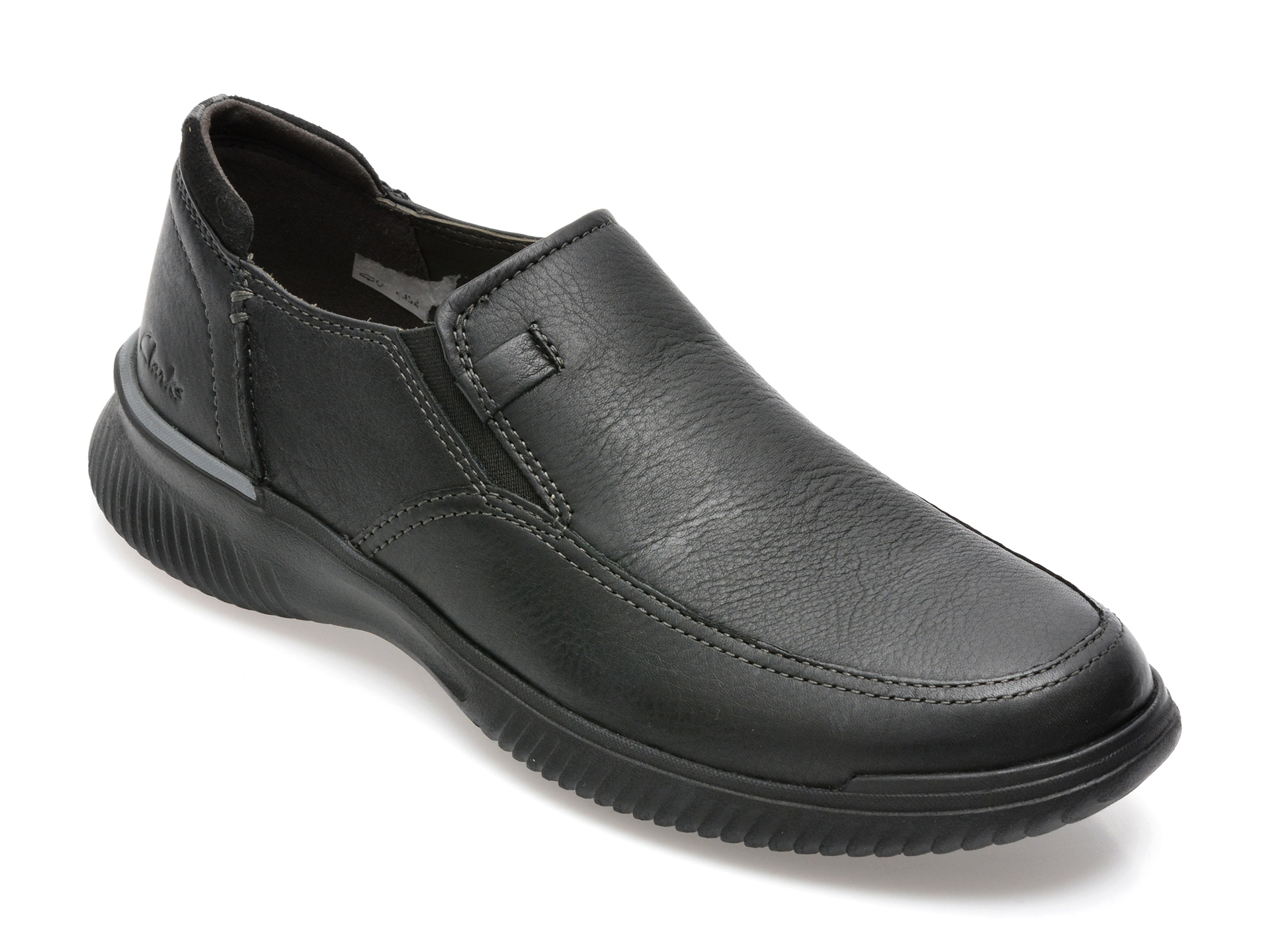 Pantofi CLARKS negri, DONASTE, din piele naturala /barbati/pantofi imagine noua