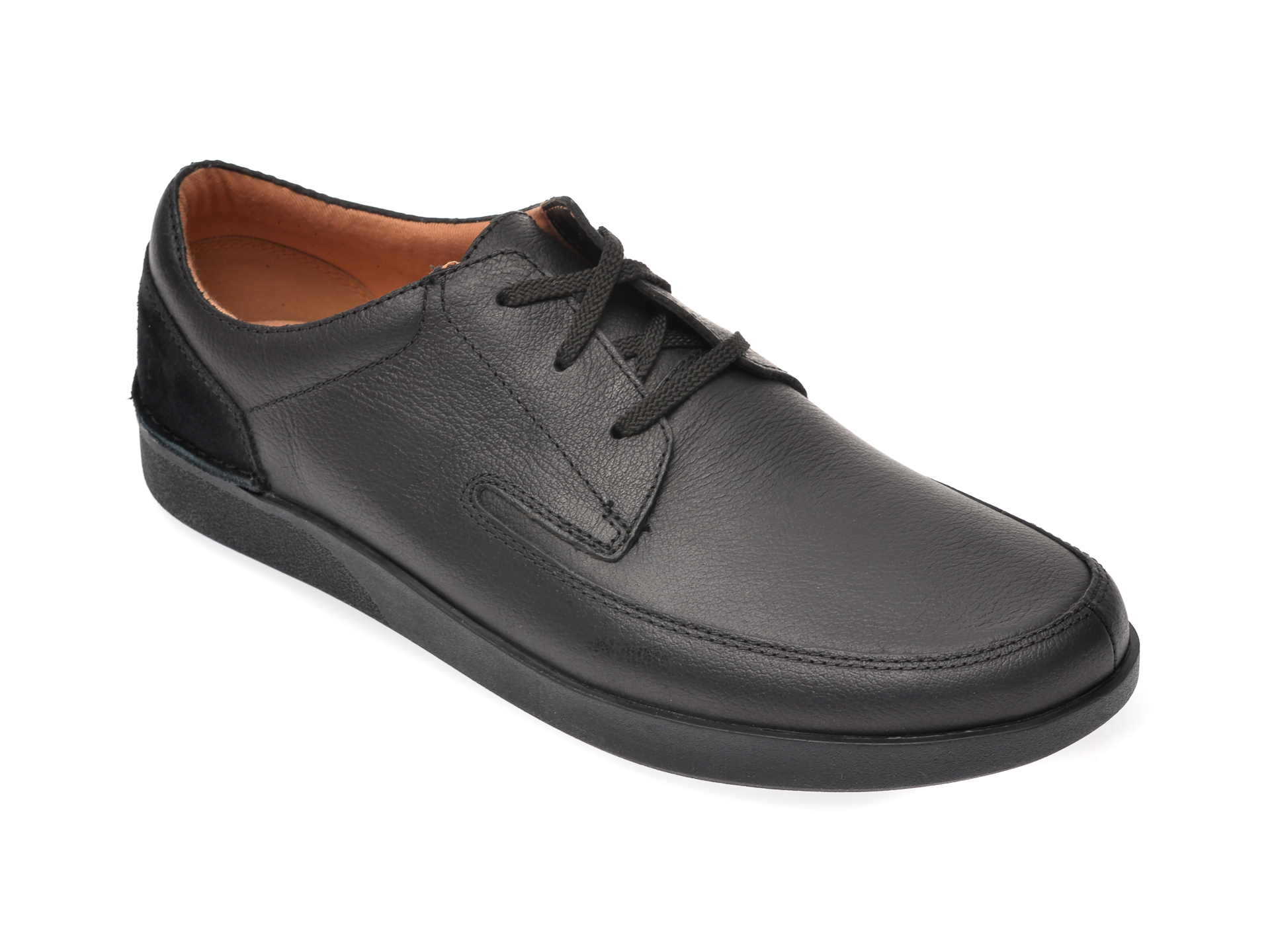 Pantofi CLARKS negri, OAKLAND CRAFT, din piele naturala imagine Black Friday 2021