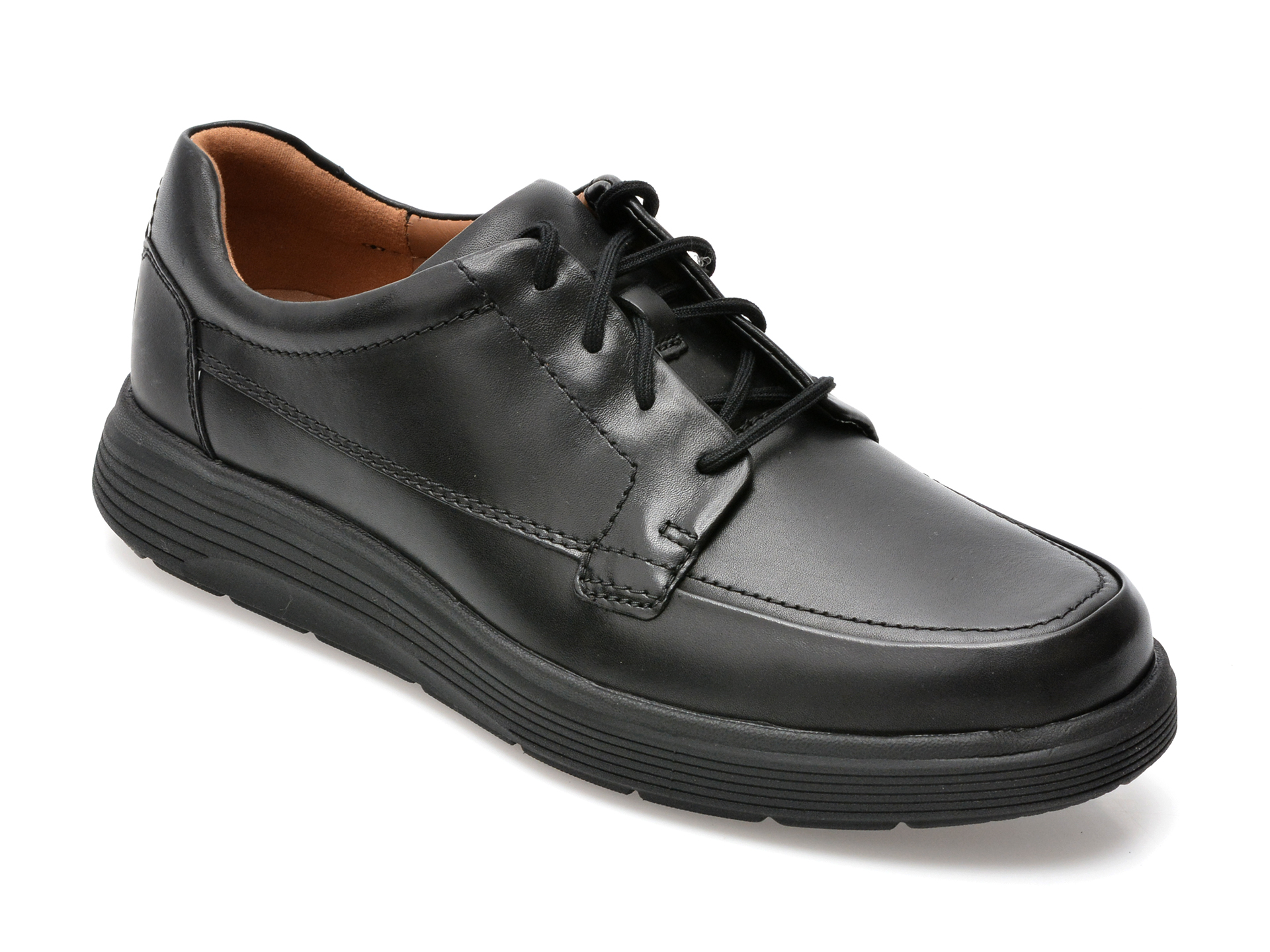 Pantofi CLARKS negri, UNABEA, din piele naturala /barbati/pantofi imagine noua