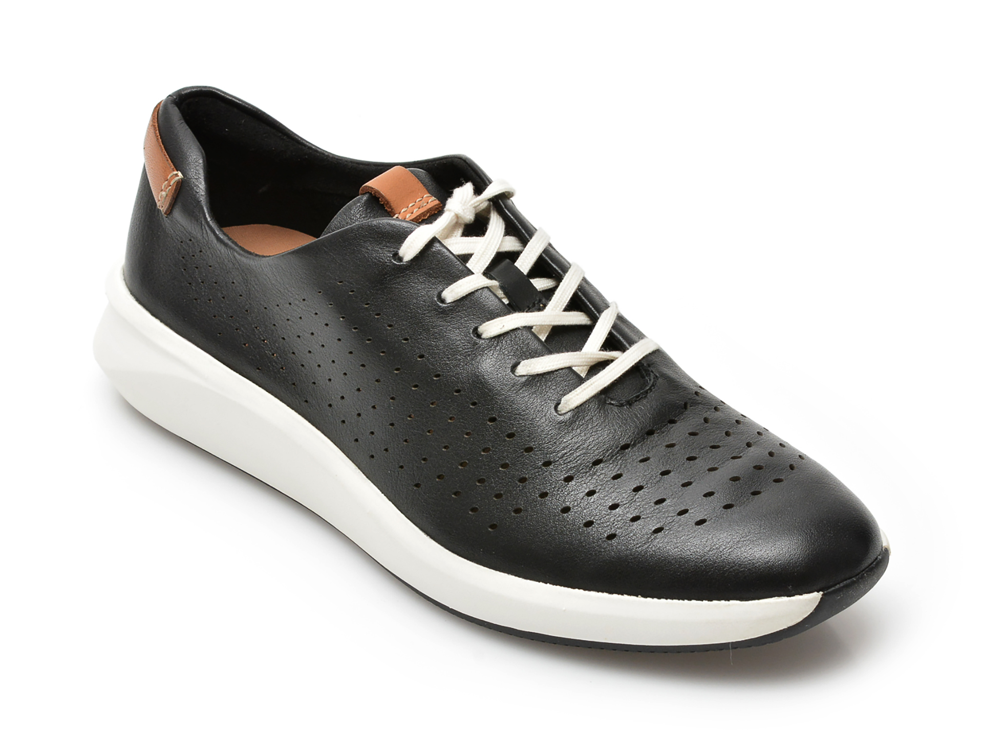 Pantofi CLARKS negri, UNRIOTI, din piele naturala 2023 ❤️ Pret Super Black Friday otter.ro imagine noua 2022