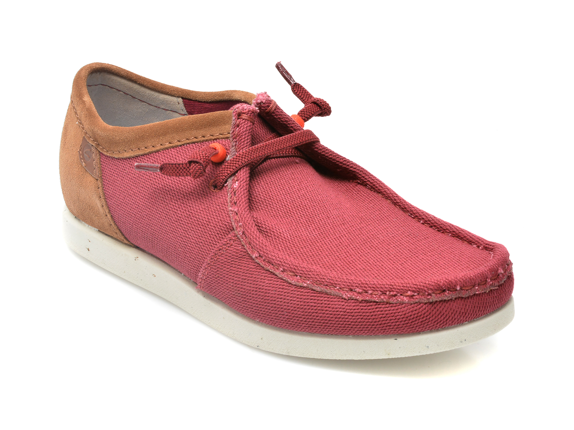 Pantofi CLARKS rosii, SHALIMO, din material textil 2023 ❤️ Pret Super Black Friday otter.ro imagine noua 2022