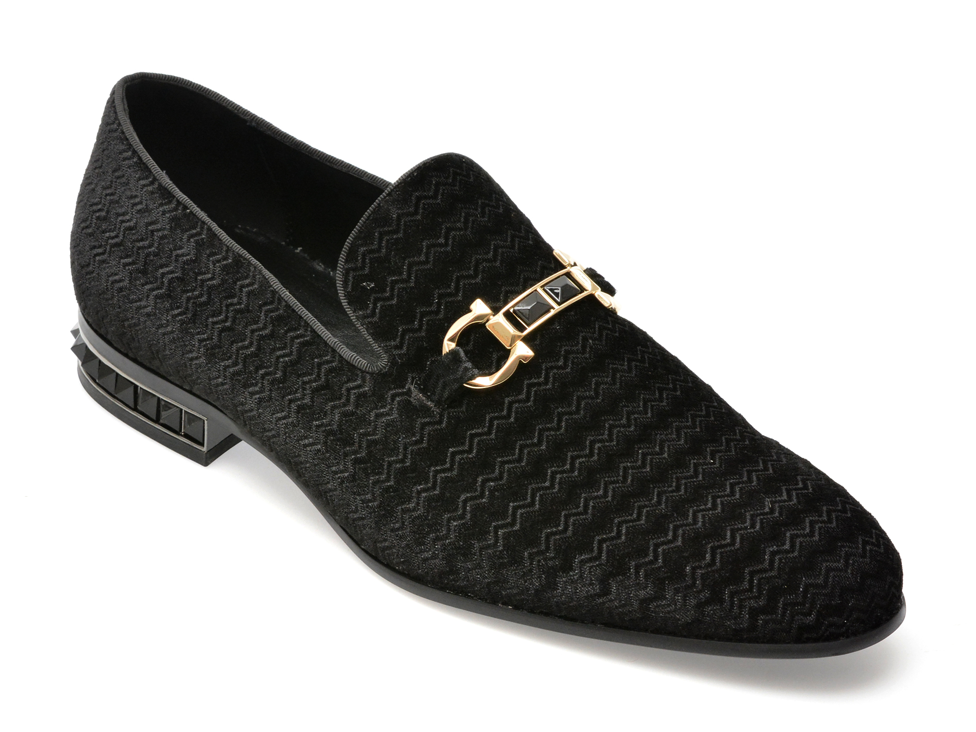 Pantofi eleganti ALDO negri, BOWTIE001, din material textil