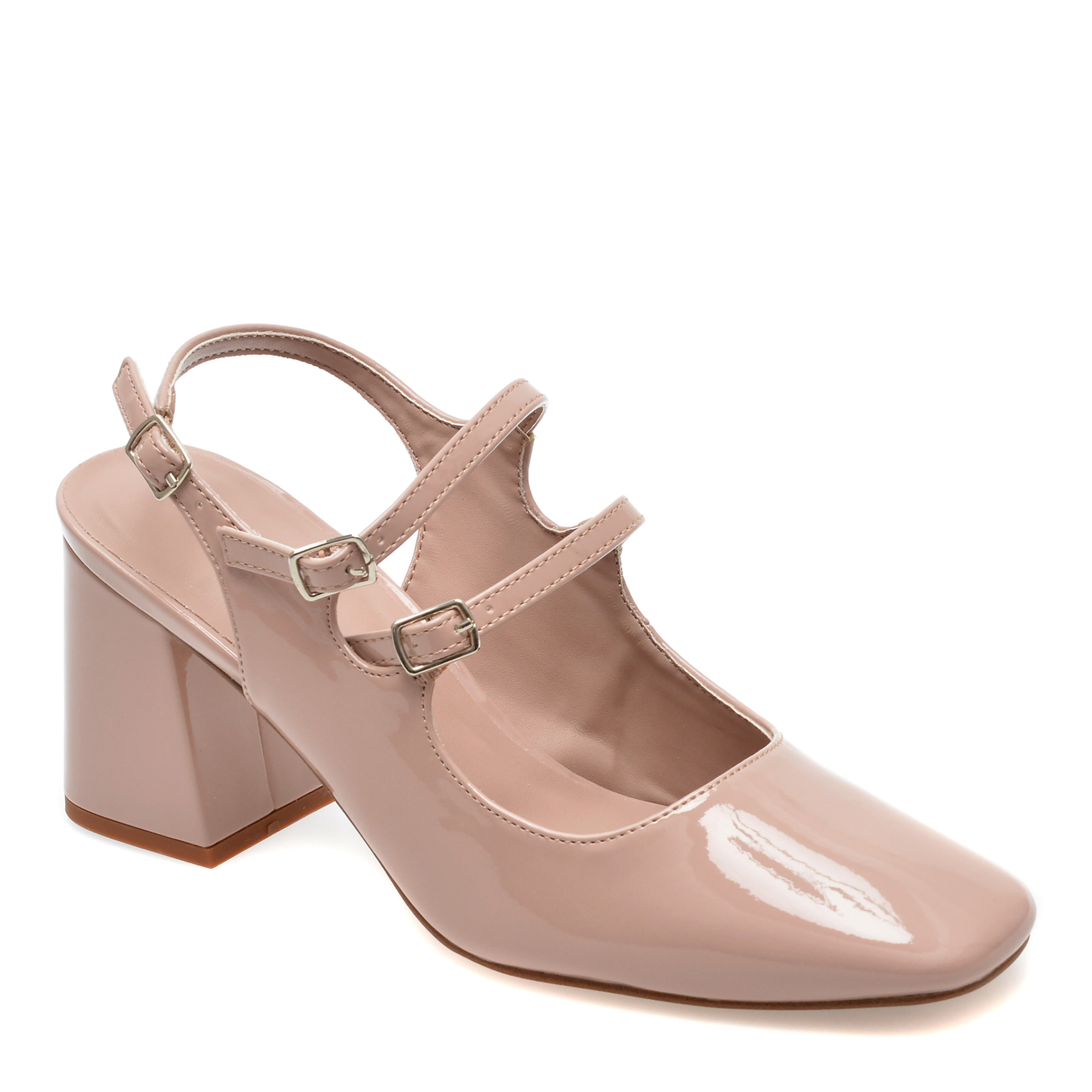 Pantofi eleganti ALDO roz, 13715330, din piele ecologica lacuita