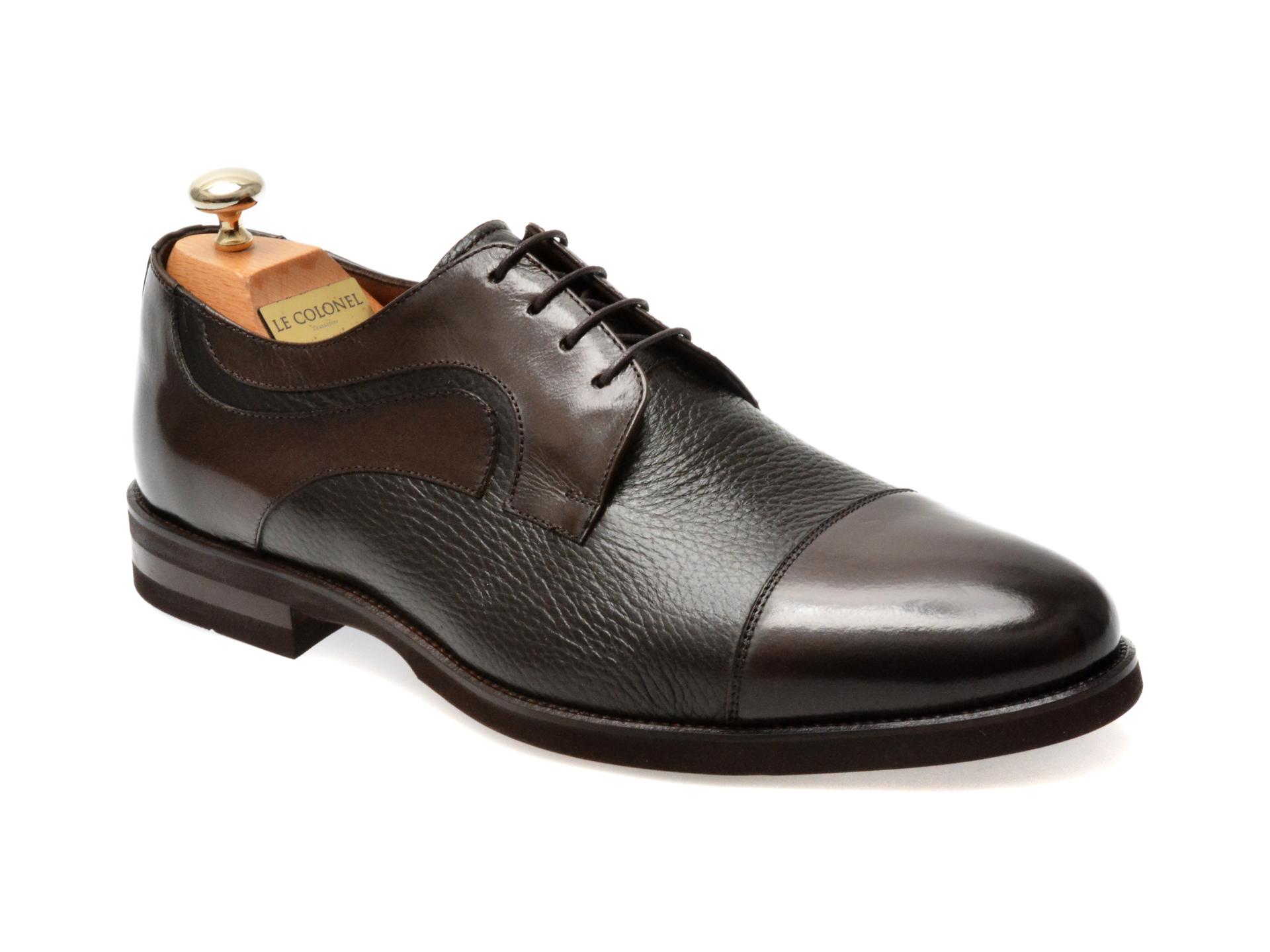 Pantofi eleganti LE COLONEL maro, 63860, din piele naturala