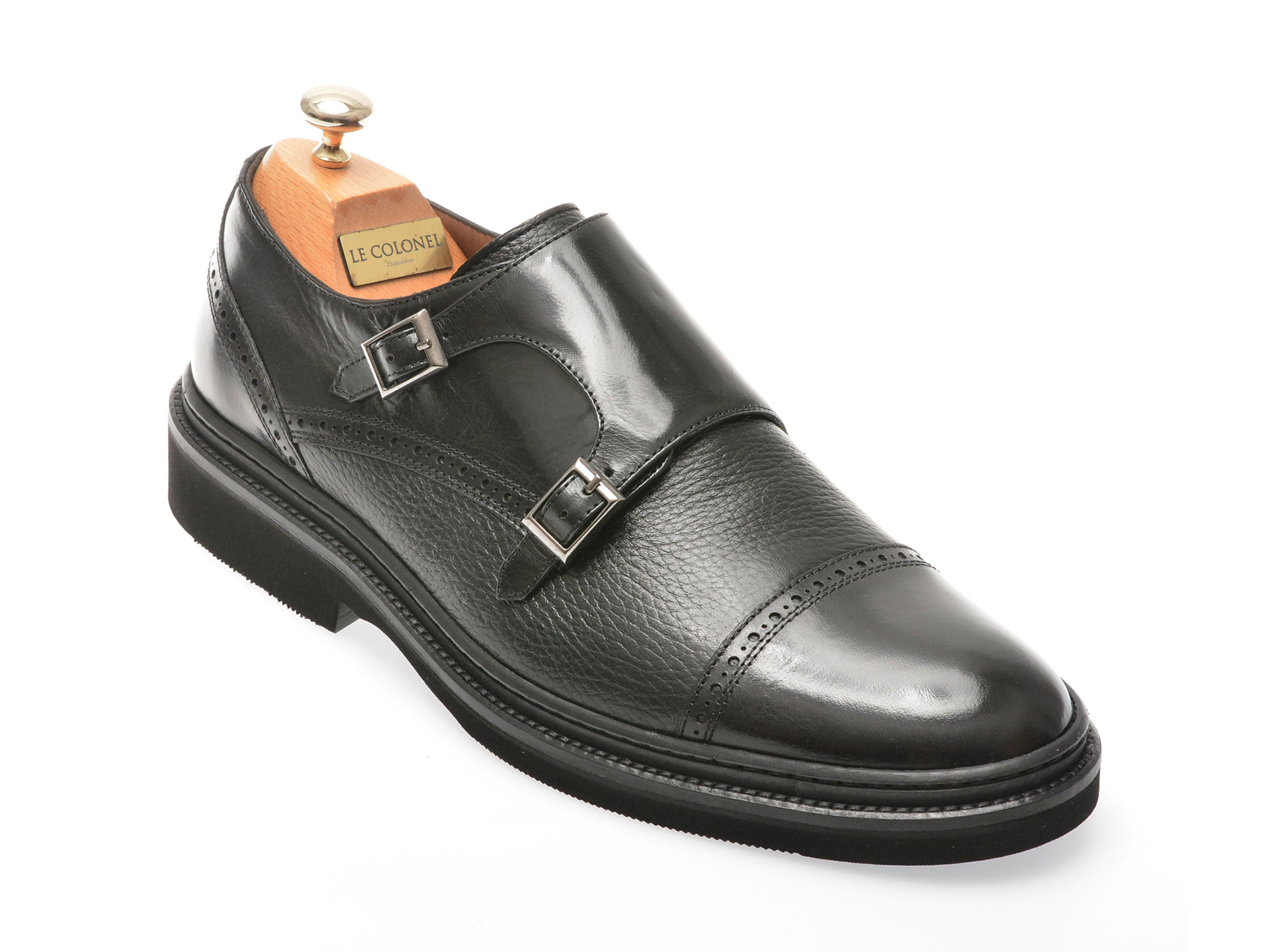 Pantofi eleganti LE COLONEL negri, 61738, din piele naturala