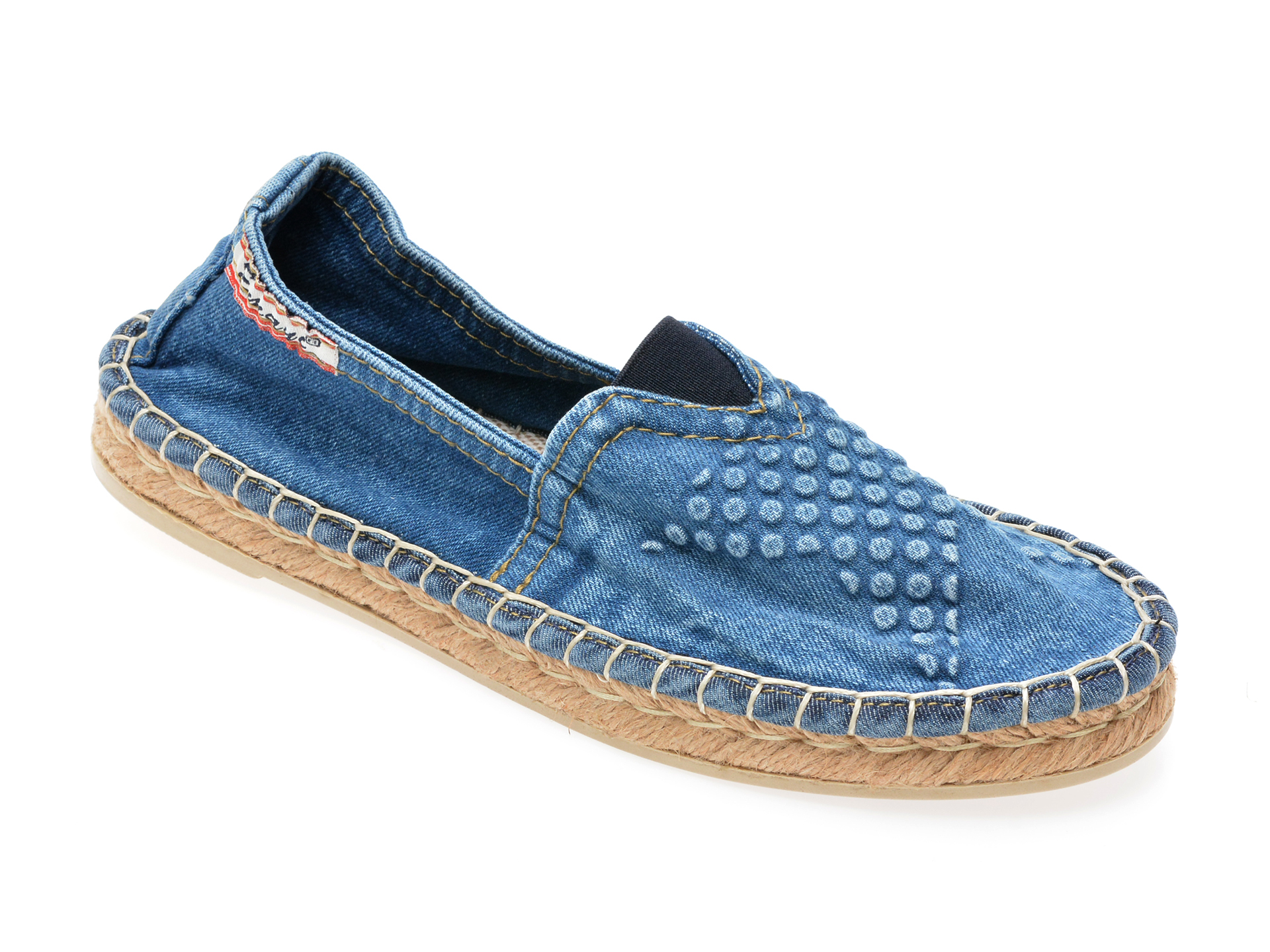 Pantofi EMANI albastri, 2008, din material textil /femei/pantofi