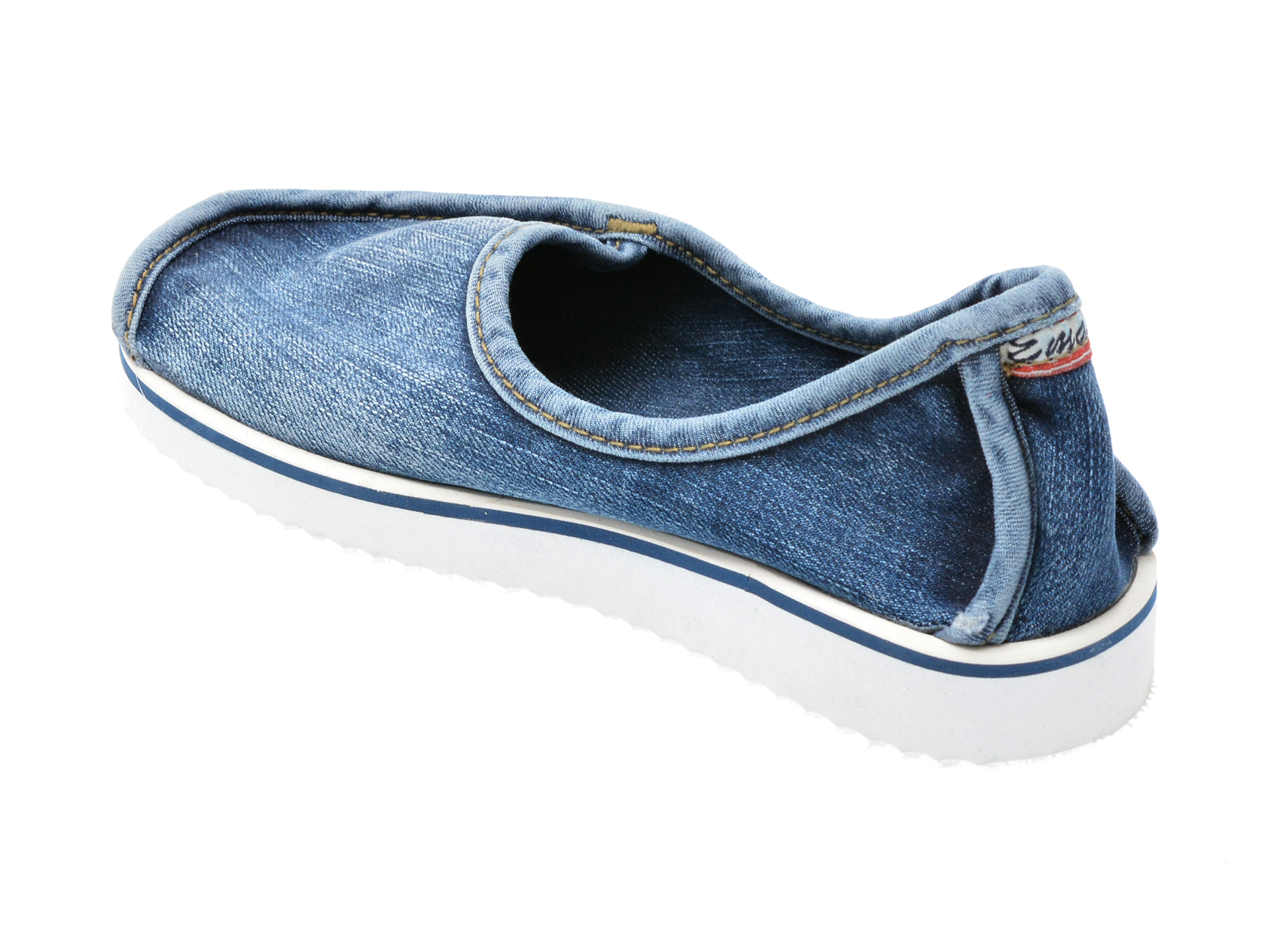 Pantofi EMANI albastri, 20394, din material textil - 5