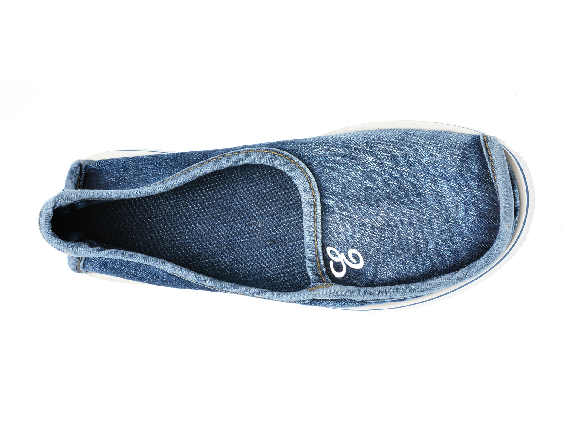Pantofi EMANI albastri, 20394, din material textil - 6