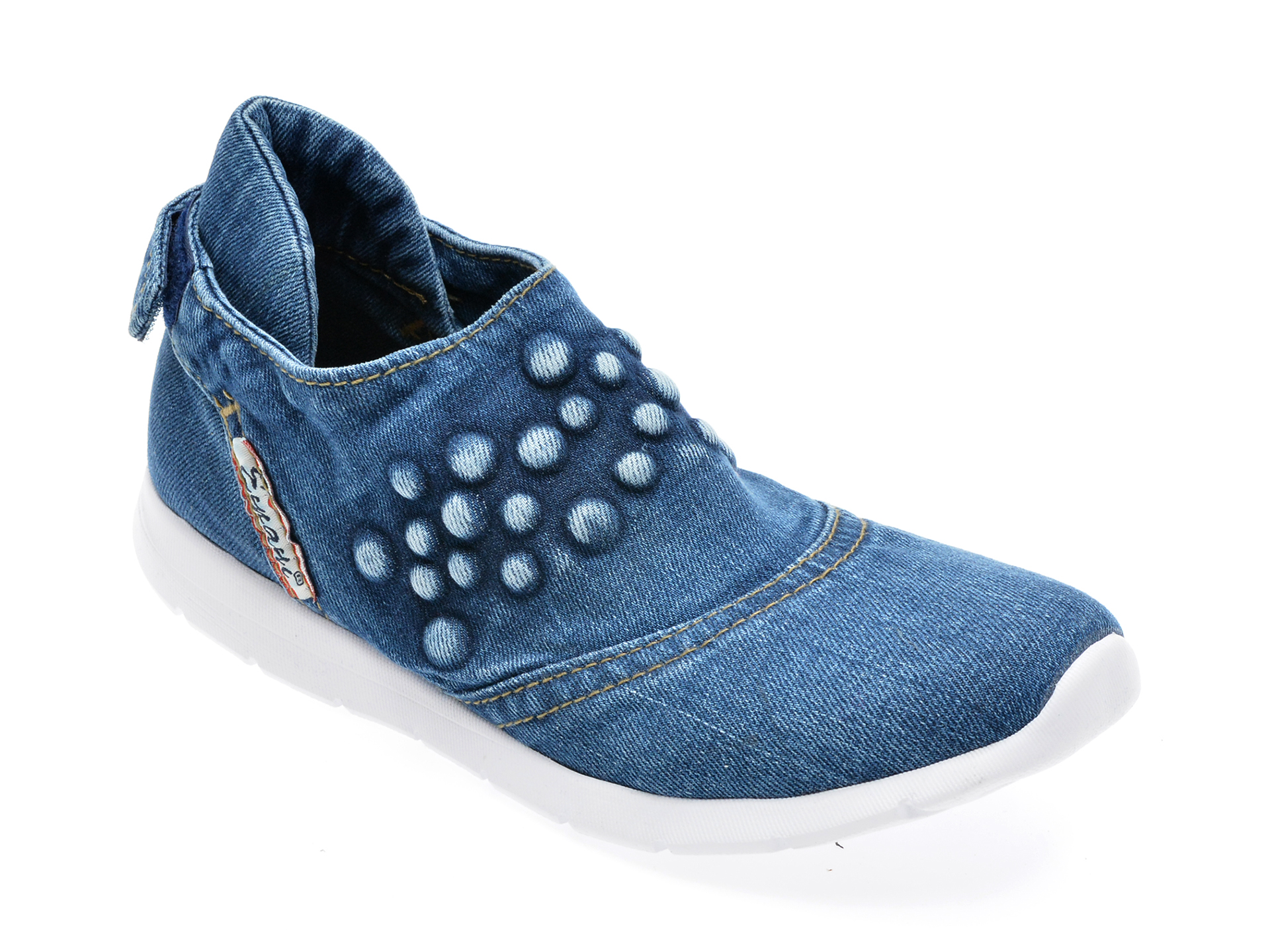 Pantofi EMANI albastri, 20421, din material textil /femei/pantofi imagine noua