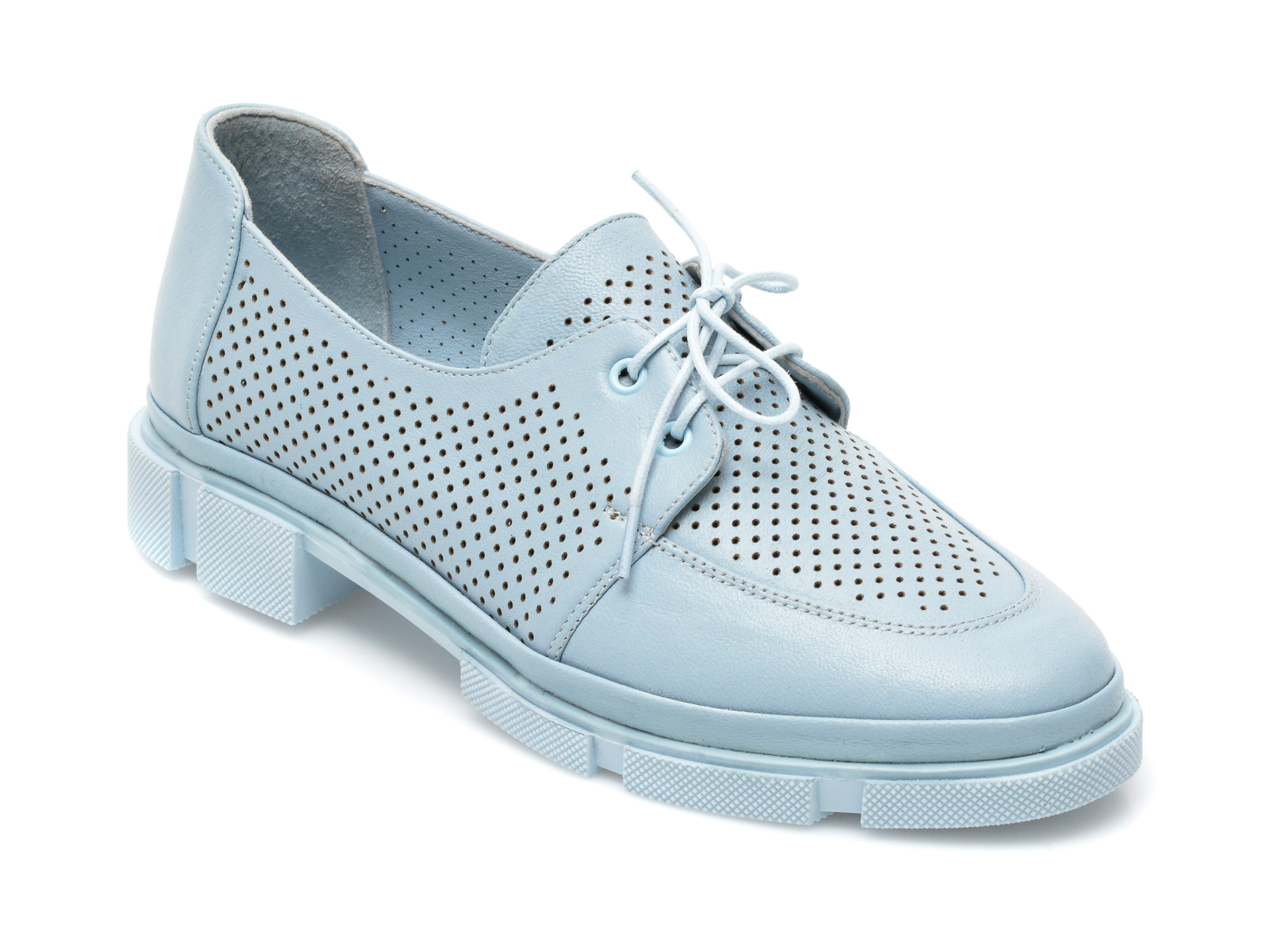 Pantofi ENTERSA albastri, MN107, din piele naturala ENTERSA