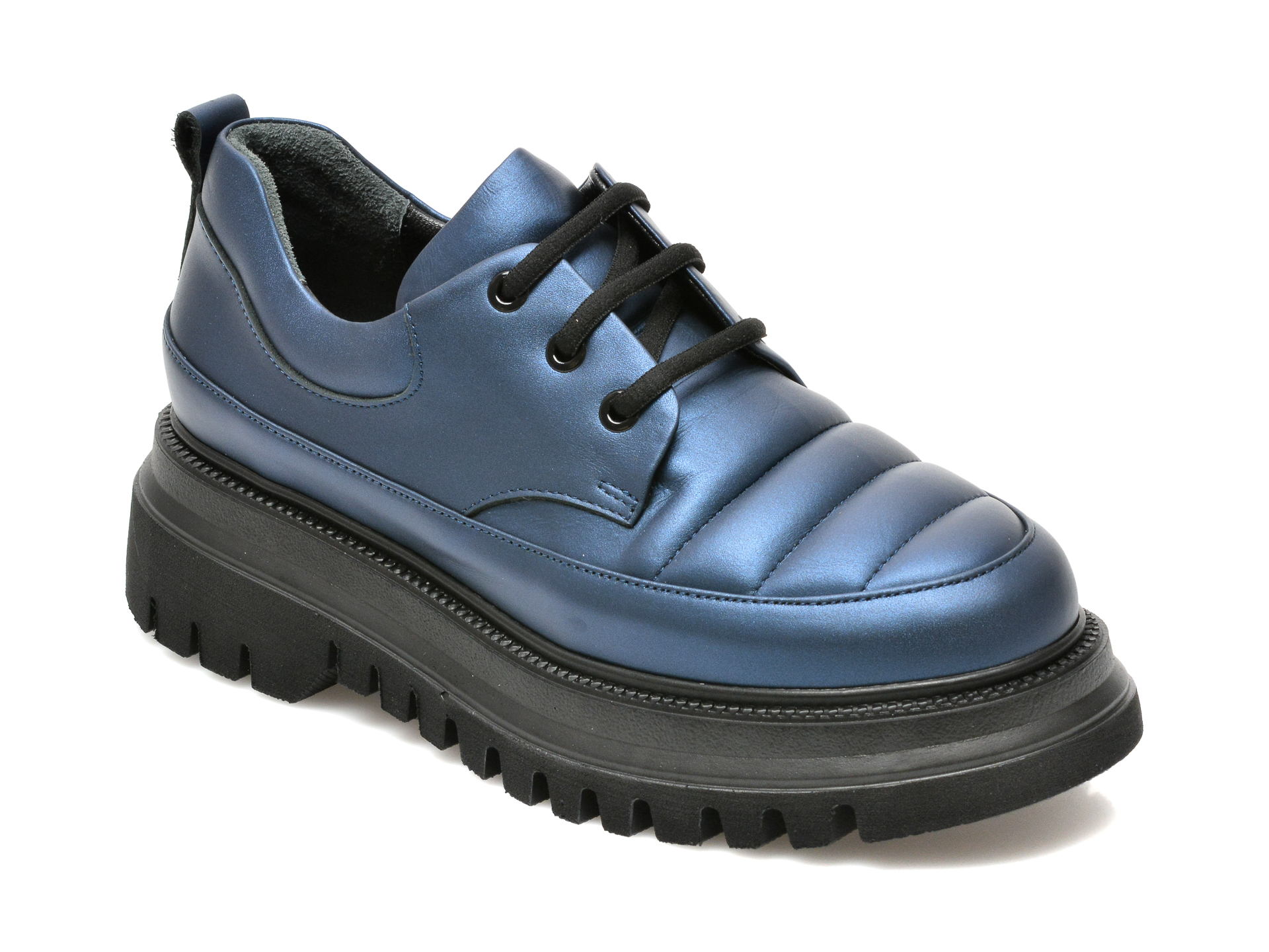 Pantofi EPICA albastri, 20712, din piele naturala Epica imagine noua