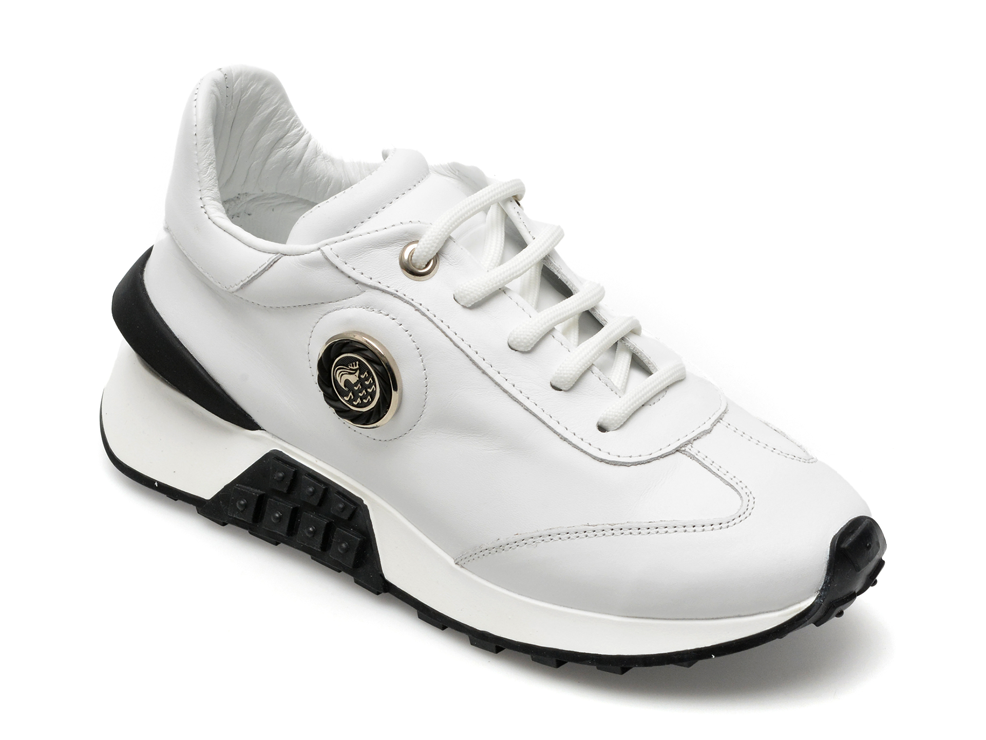 Pantofi EPICA albi, 6388715, din piele naturala /femei/pantofi