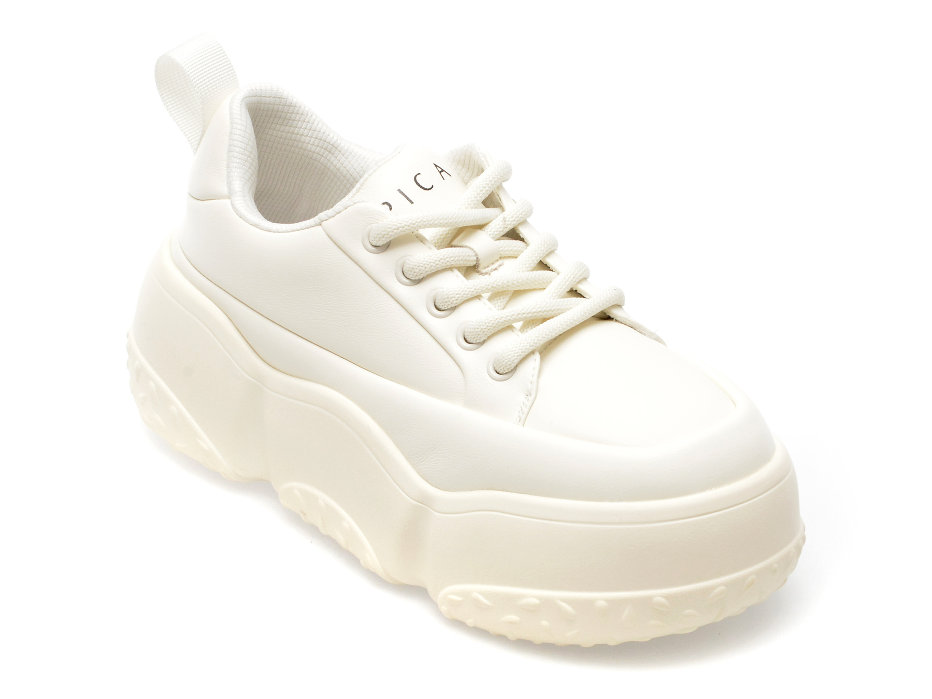 Pantofi EPICA albi, 889, din piele naturala