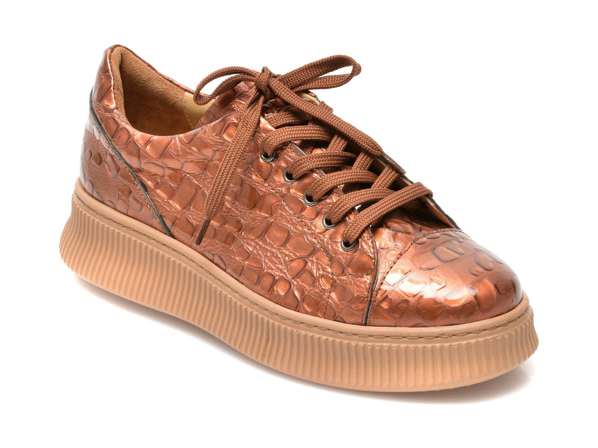 Pantofi EPICA aurii, 2530, din piele naturala Epica imagine noua