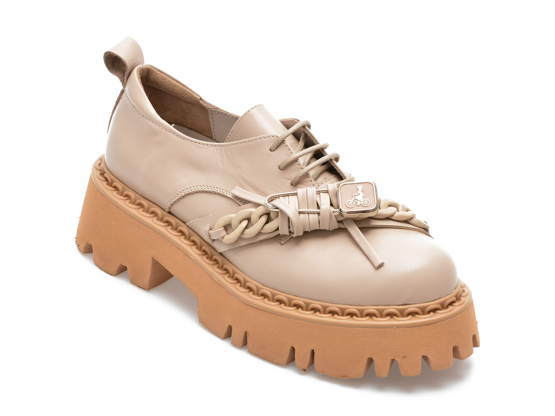 Pantofi EPICA bej, 2088800, din piele naturala /femei/pantofi imagine noua