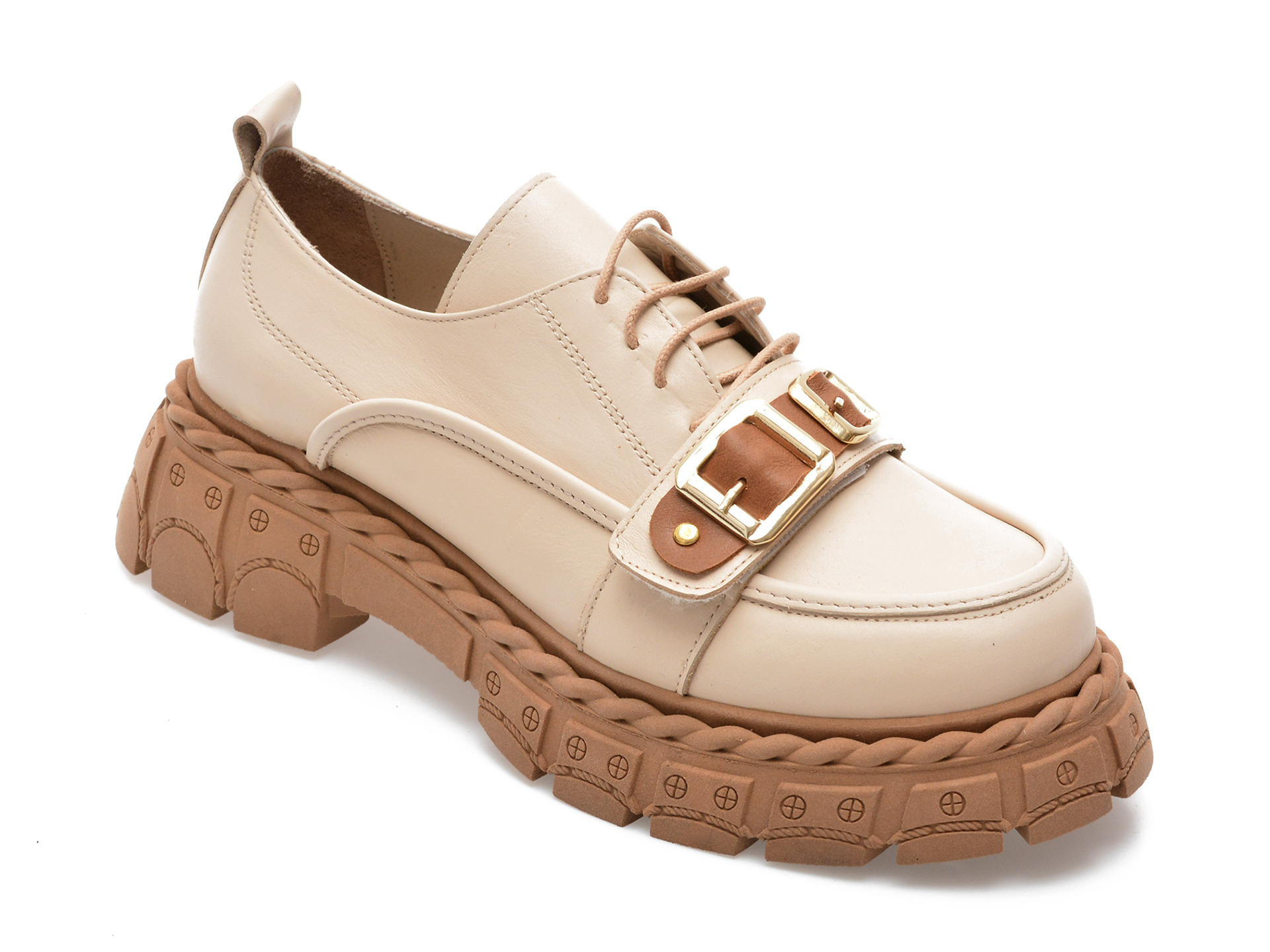 Pantofi EPICA bej, 523440, din piele naturala /femei/pantofi imagine noua