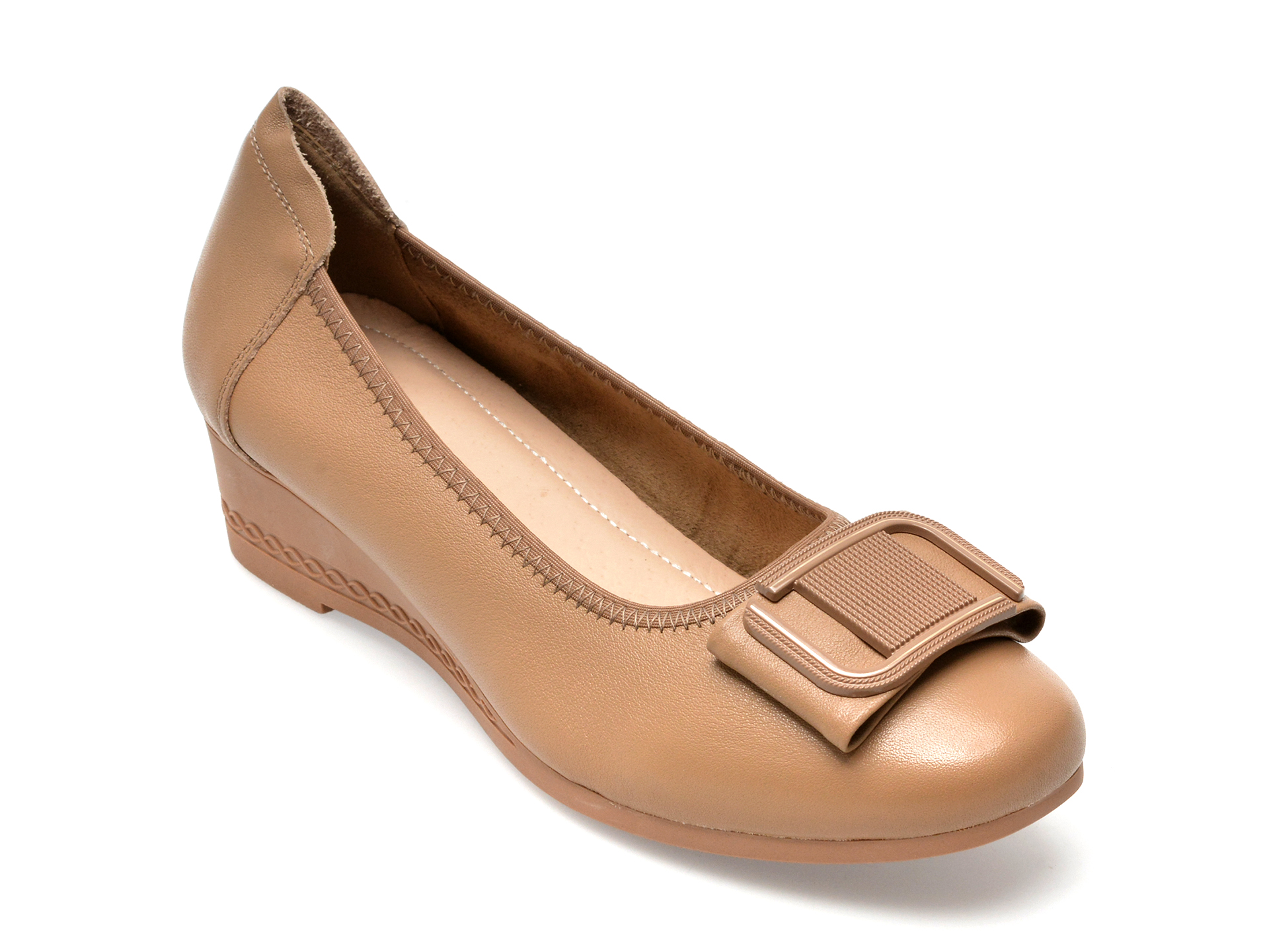 Pantofi EPICA bej, X420012, din piele naturala /femei/pantofi