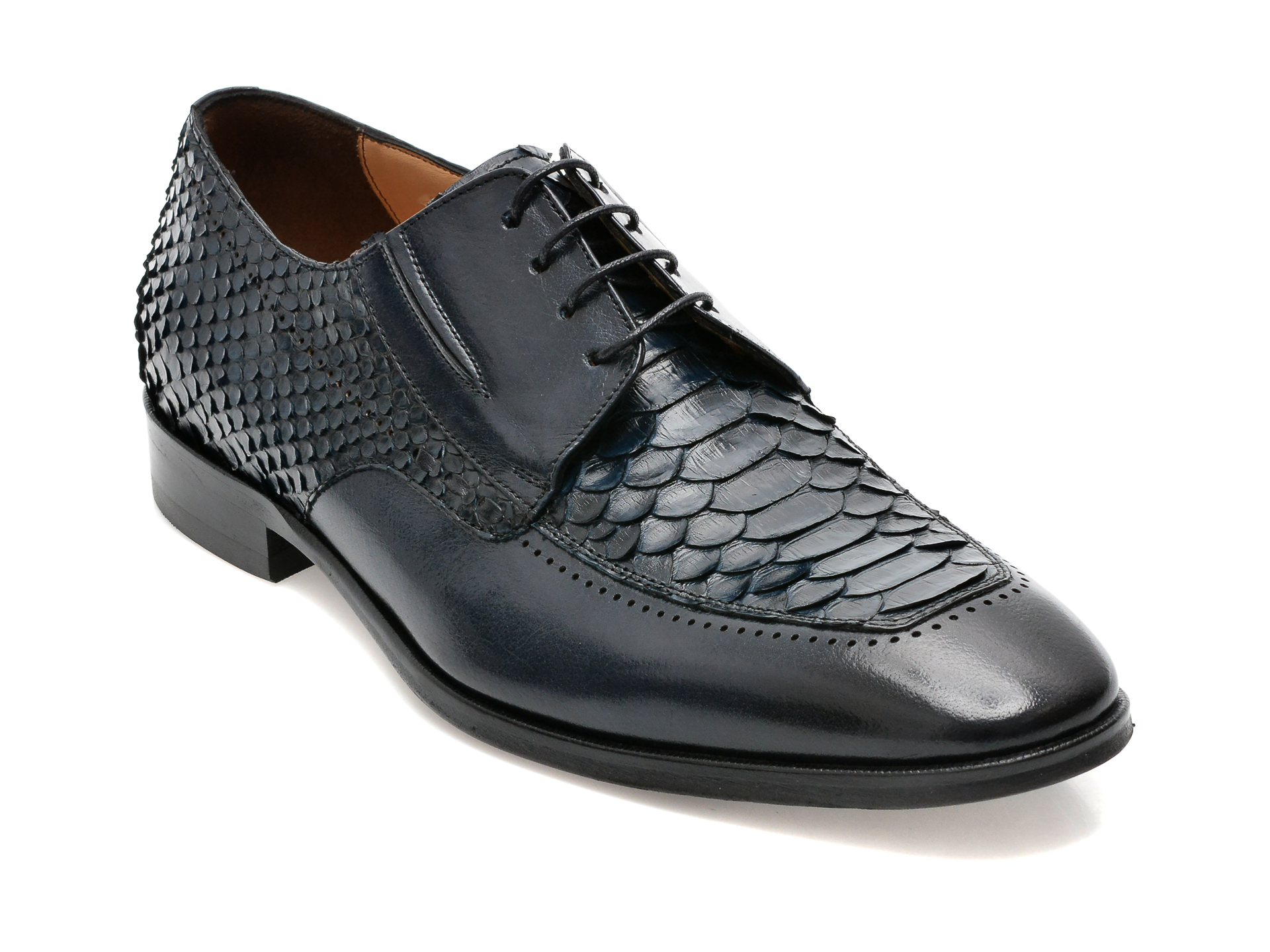 Pantofi EPICA bleumarin, 48701, din piele naturala /barbati/pantofi