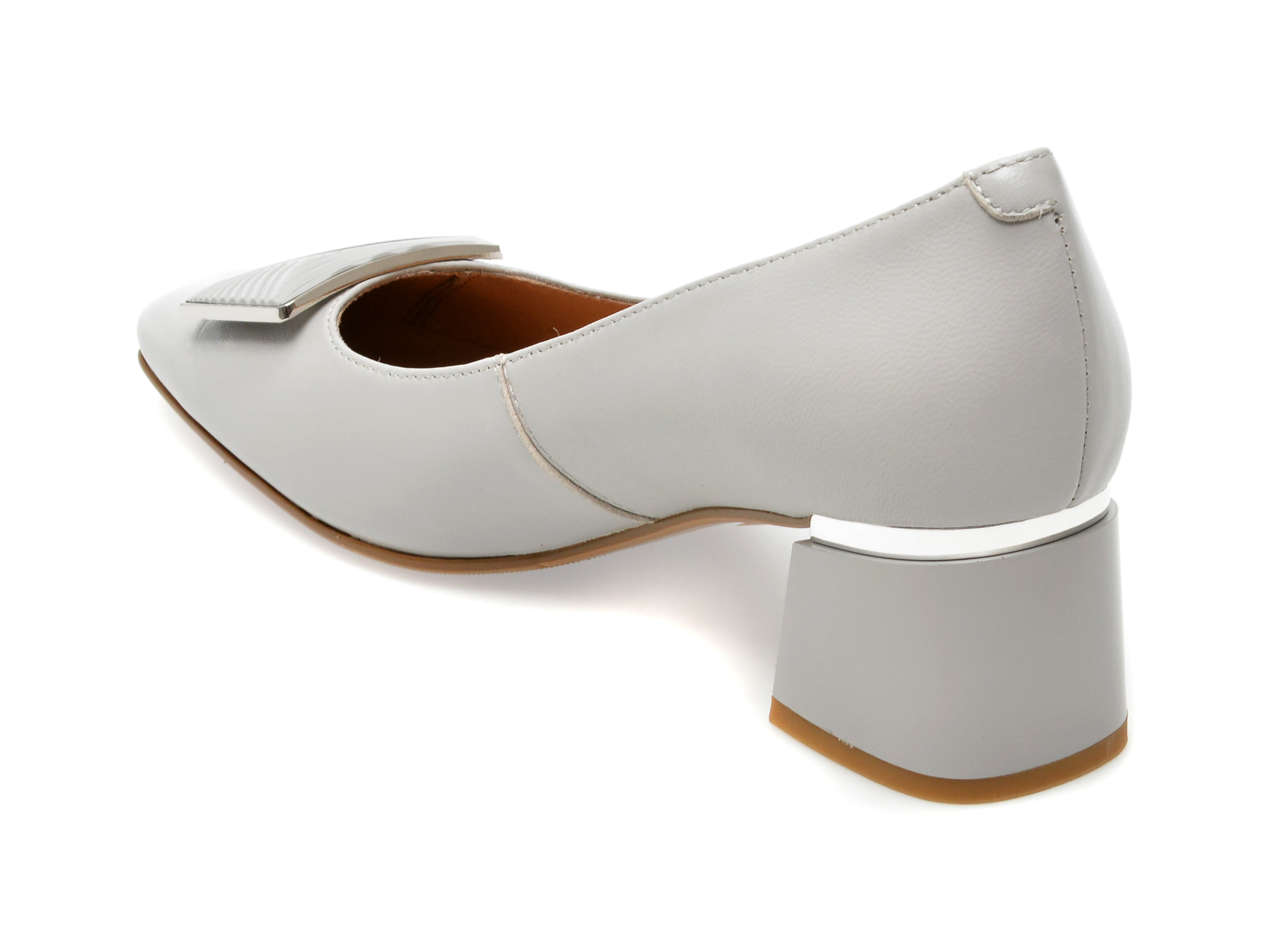 Poze Pantofi EPICA gri, C4365, din piele naturala otter.ro