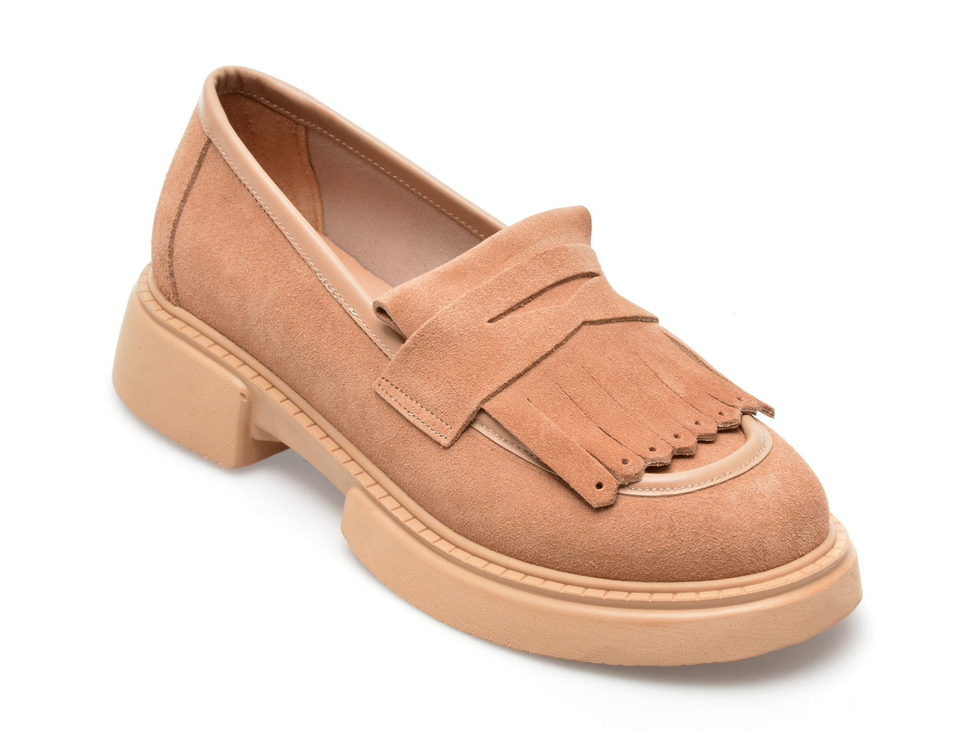 Pantofi EPICA maro, 116723, din piele intoarsa /femei/pantofi