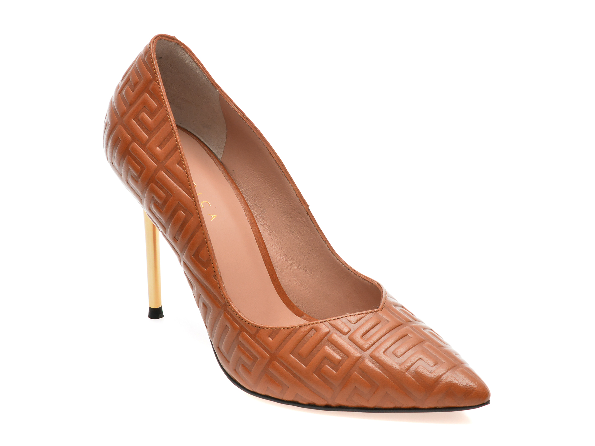 Pantofi EPICA maro, 21296, din piele naturala /femei/pantofi imagine noua