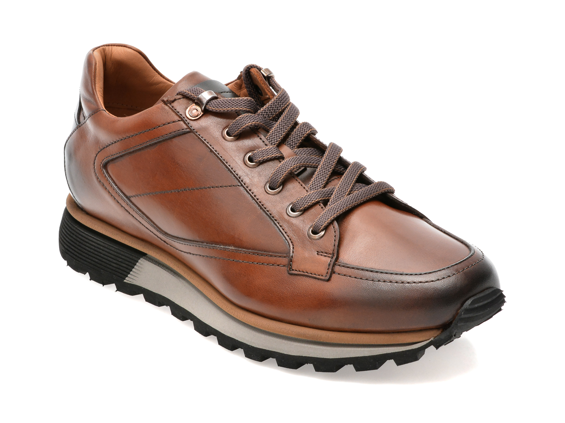Pantofi EPICA maro, 2716, din piele naturala /barbati/pantofi