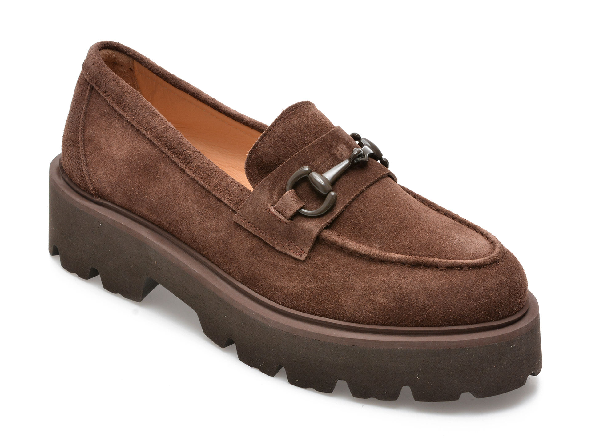 Pantofi EPICA maro, 2880827, din piele intoarsa /femei/pantofi imagine noua