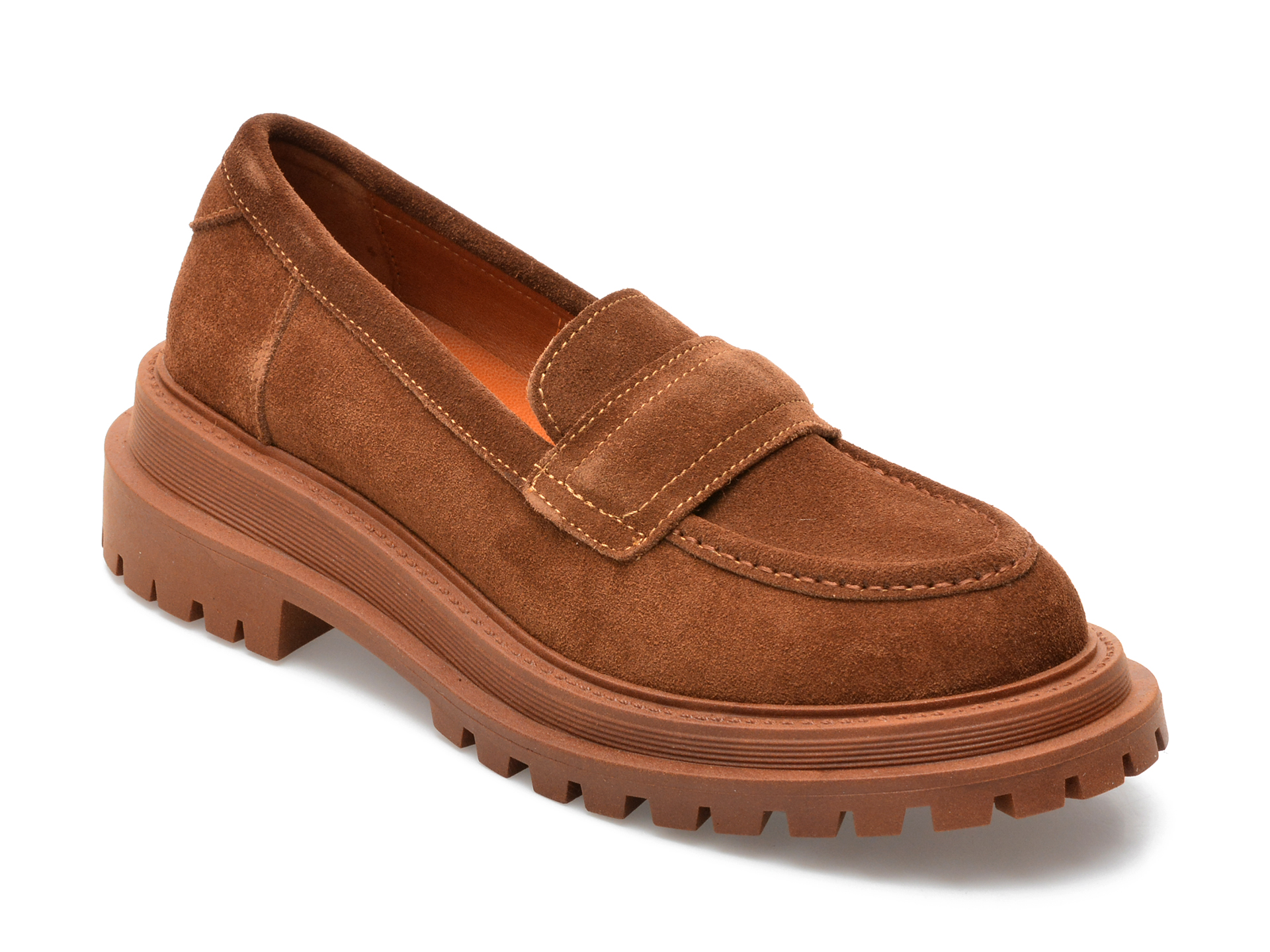 Pantofi EPICA maro, 4234100, din piele intoarsa /femei/pantofi imagine super redus 2022