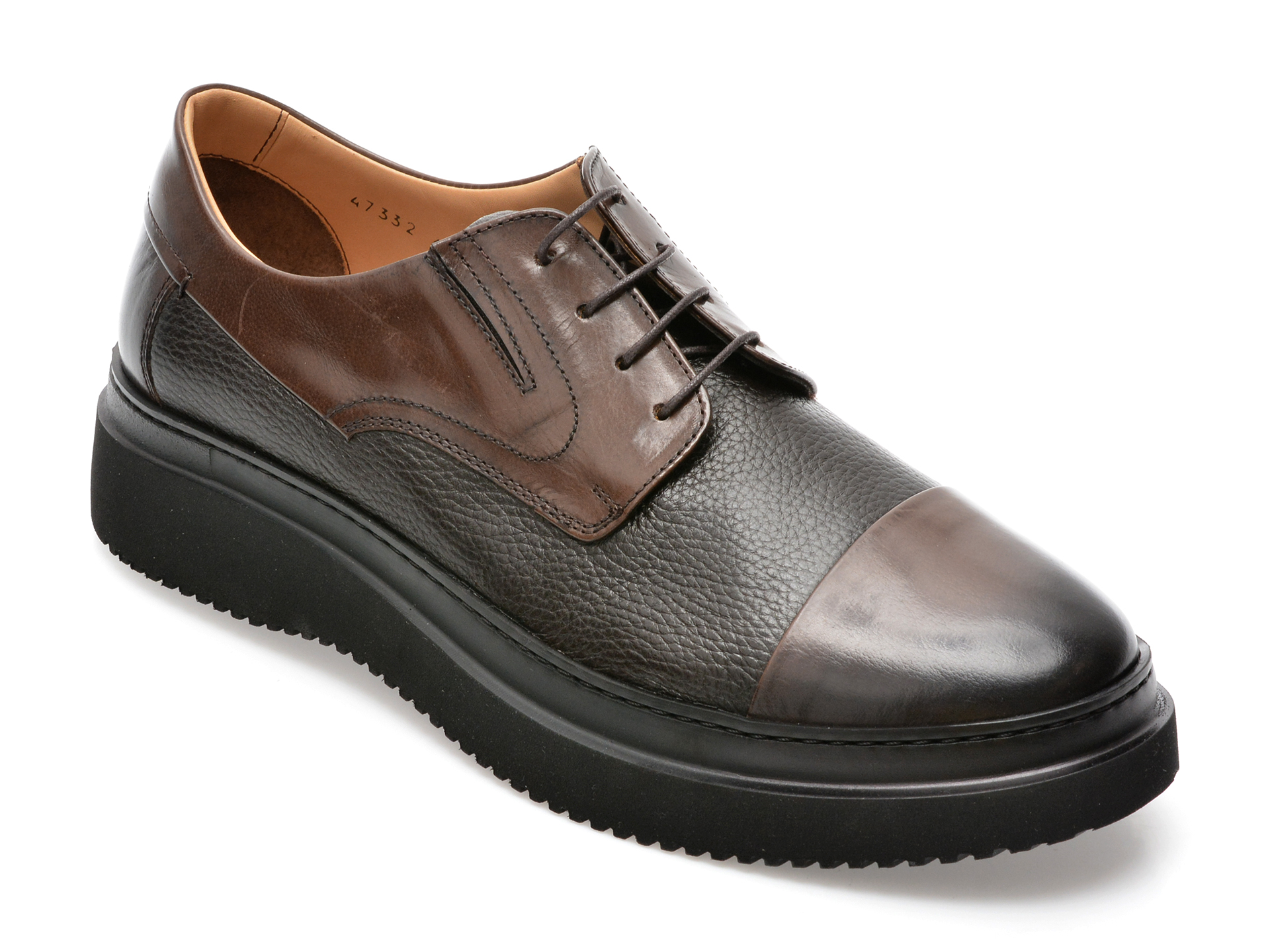 Pantofi EPICA maro, 47332, din piele naturala /barbati/pantofi imagine super redus 2022