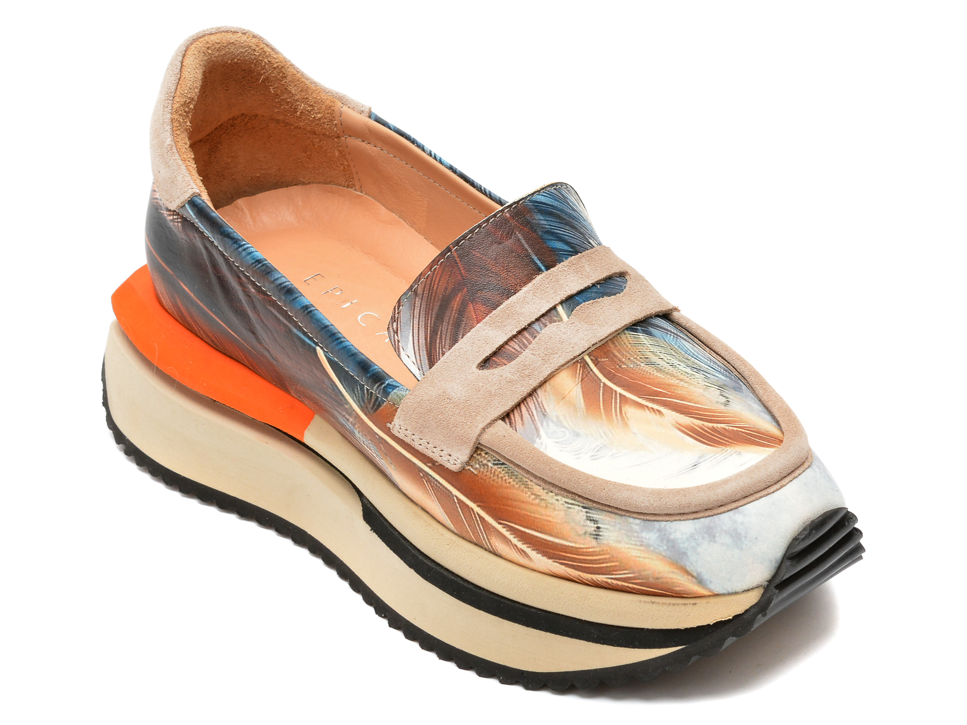 Pantofi EPICA maro, 5961224, din piele naturala 2022 ❤️ Pret Super Black Friday otter.ro imagine noua 2022