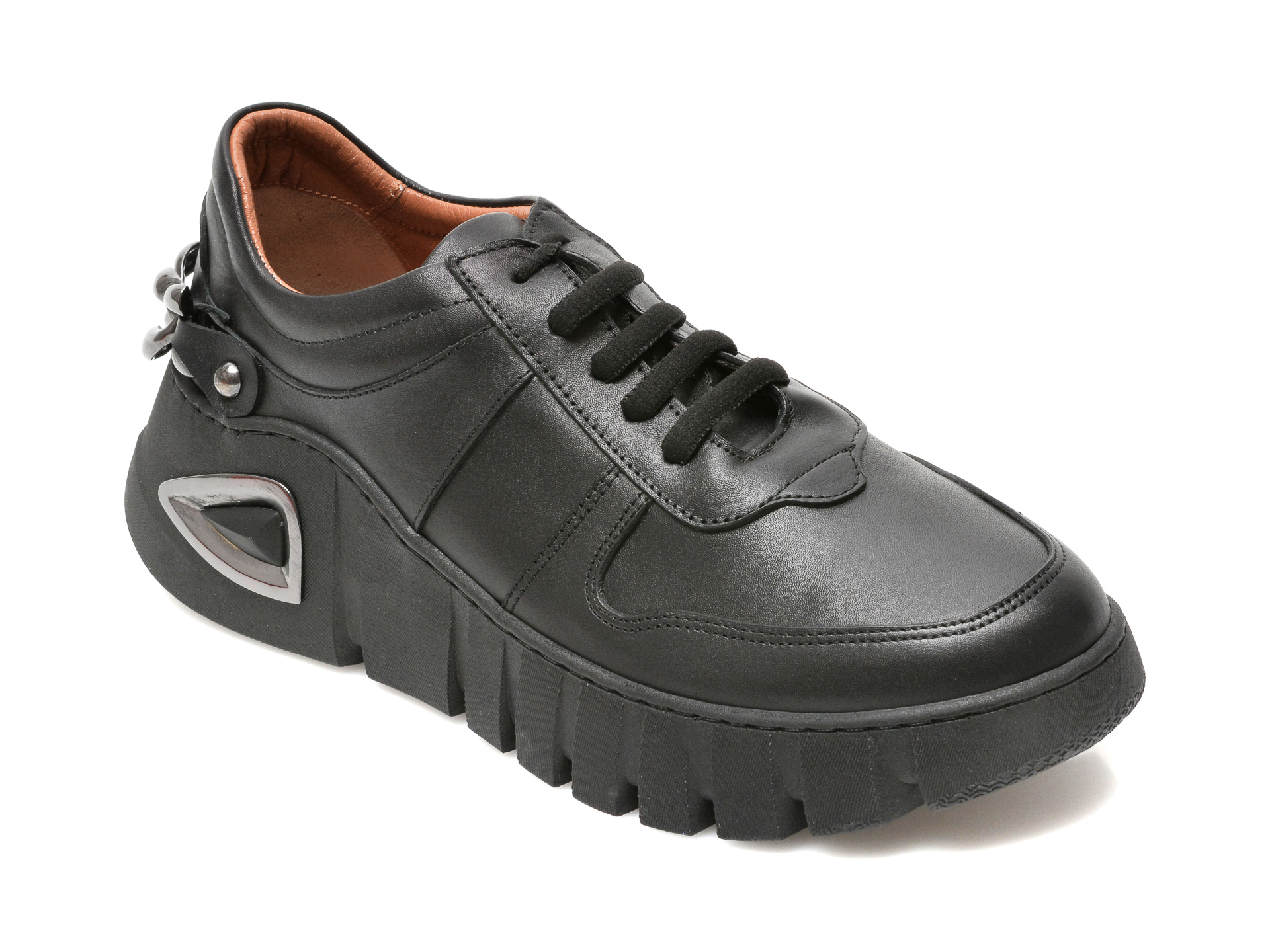 Pantofi EPICA negri, 1527837, din piele naturala imagine reduceri black friday 2021 Epica