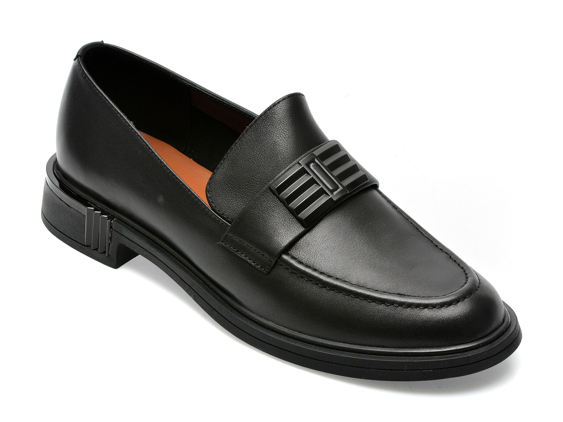 Pantofi EPICA negri, 18J1281, din piele naturala