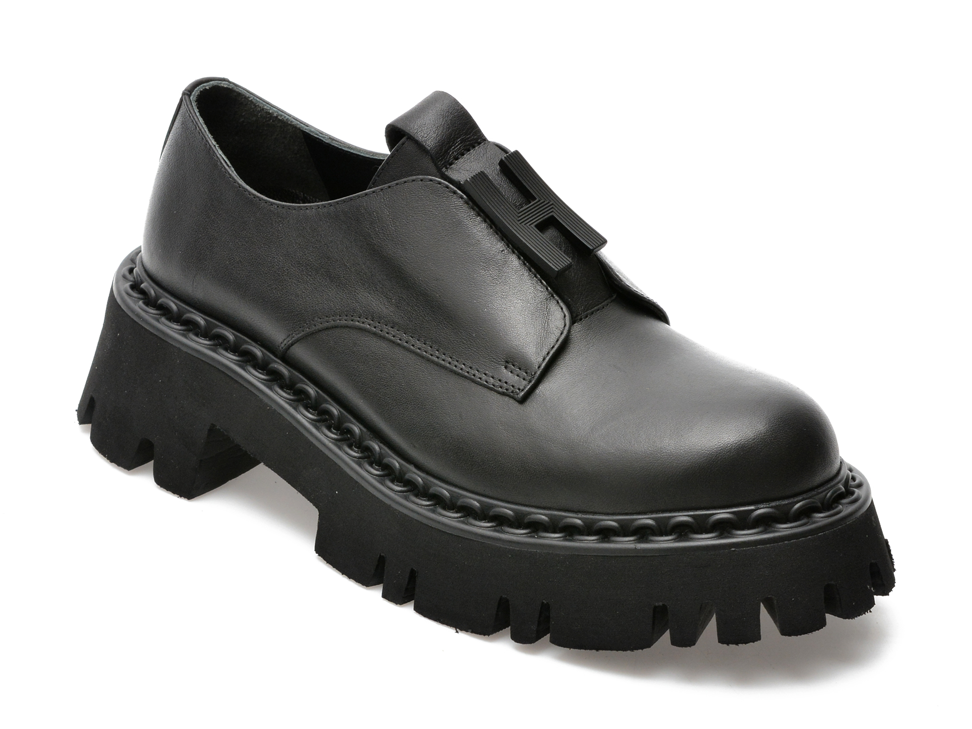 Pantofi EPICA negri, 208960, din piele naturala /femei/pantofi