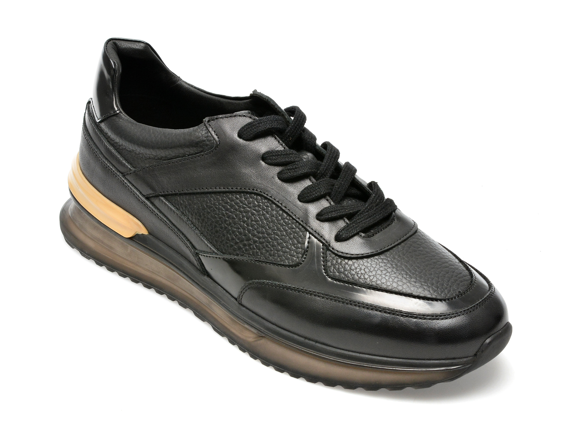 Pantofi EPICA negri, 3212, din piele naturala /barbati/pantofi