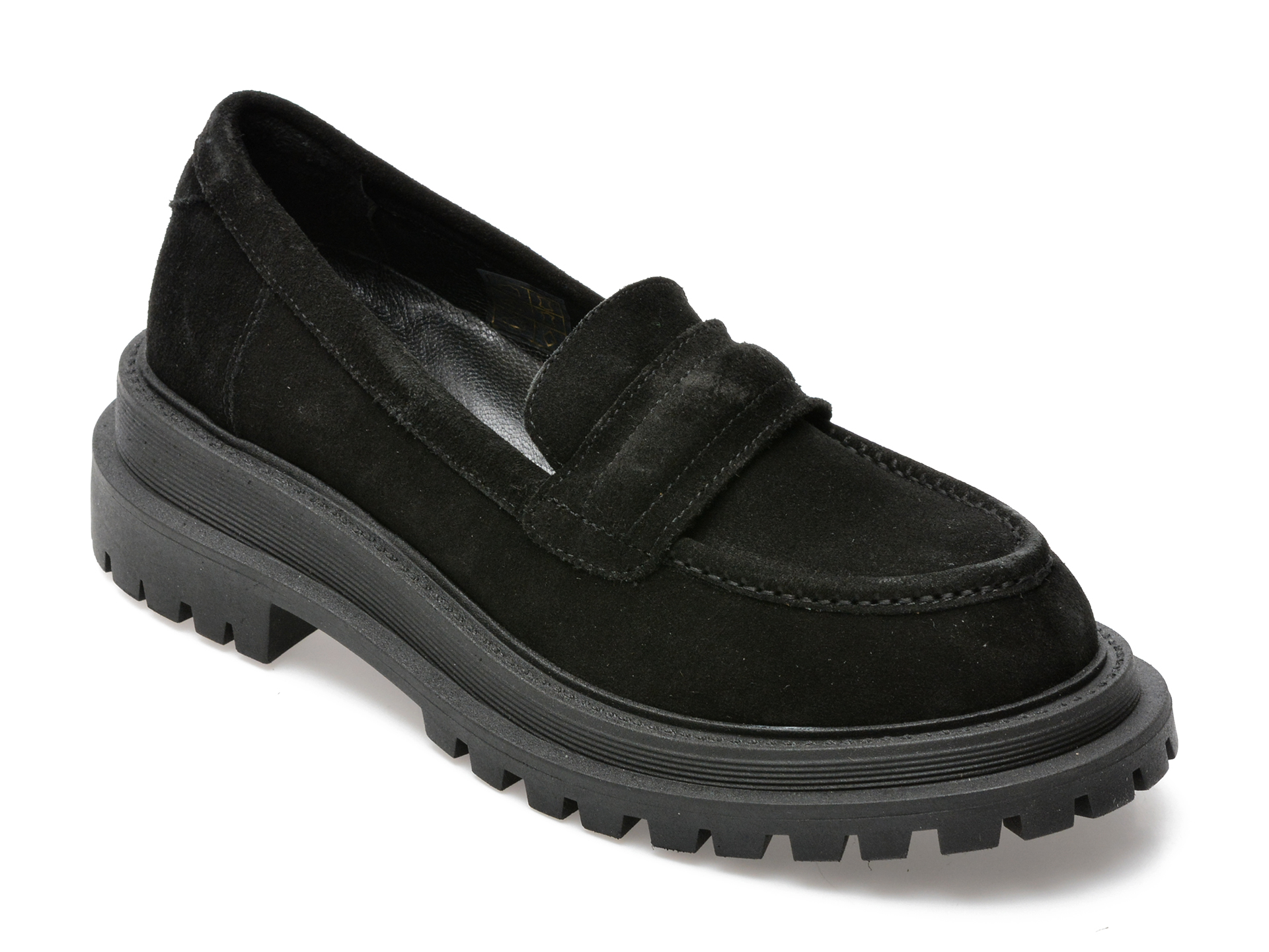 Pantofi EPICA negri, 4234100, din piele intoarsa /femei/pantofi imagine noua
