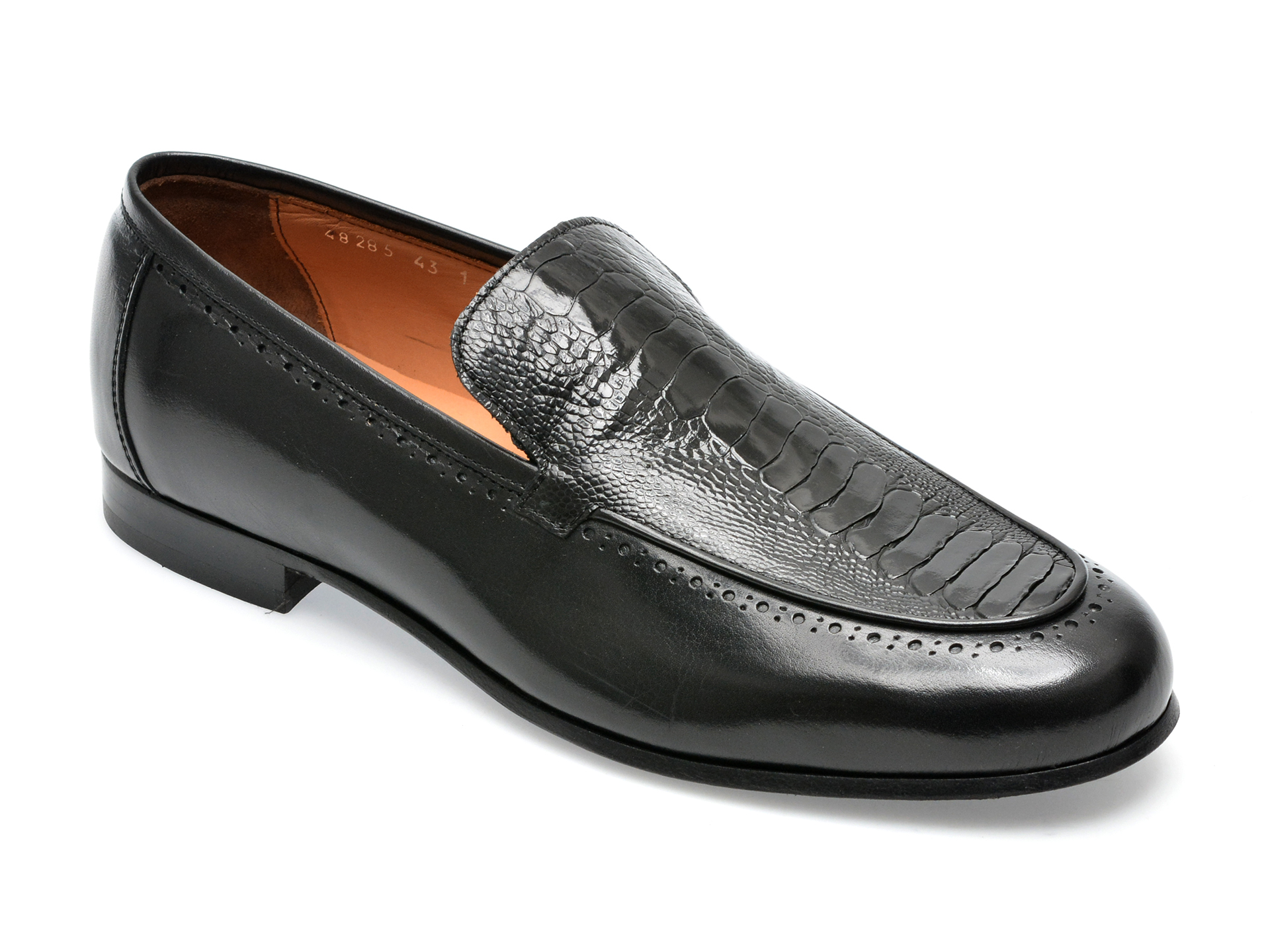 Pantofi EPICA negri, 48285, din piele naturala /barbati/pantofi