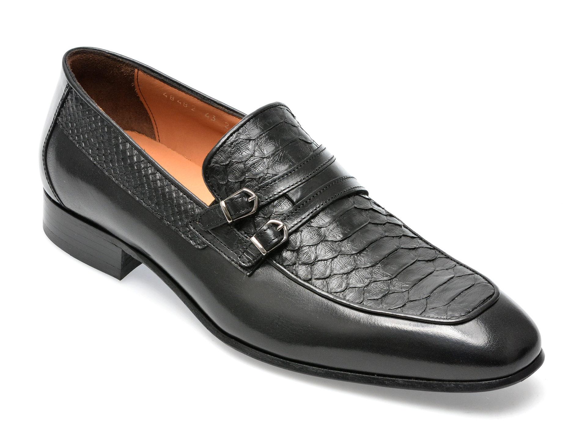 Pantofi EPICA negri, 48482, din piele naturala /barbati/pantofi imagine noua